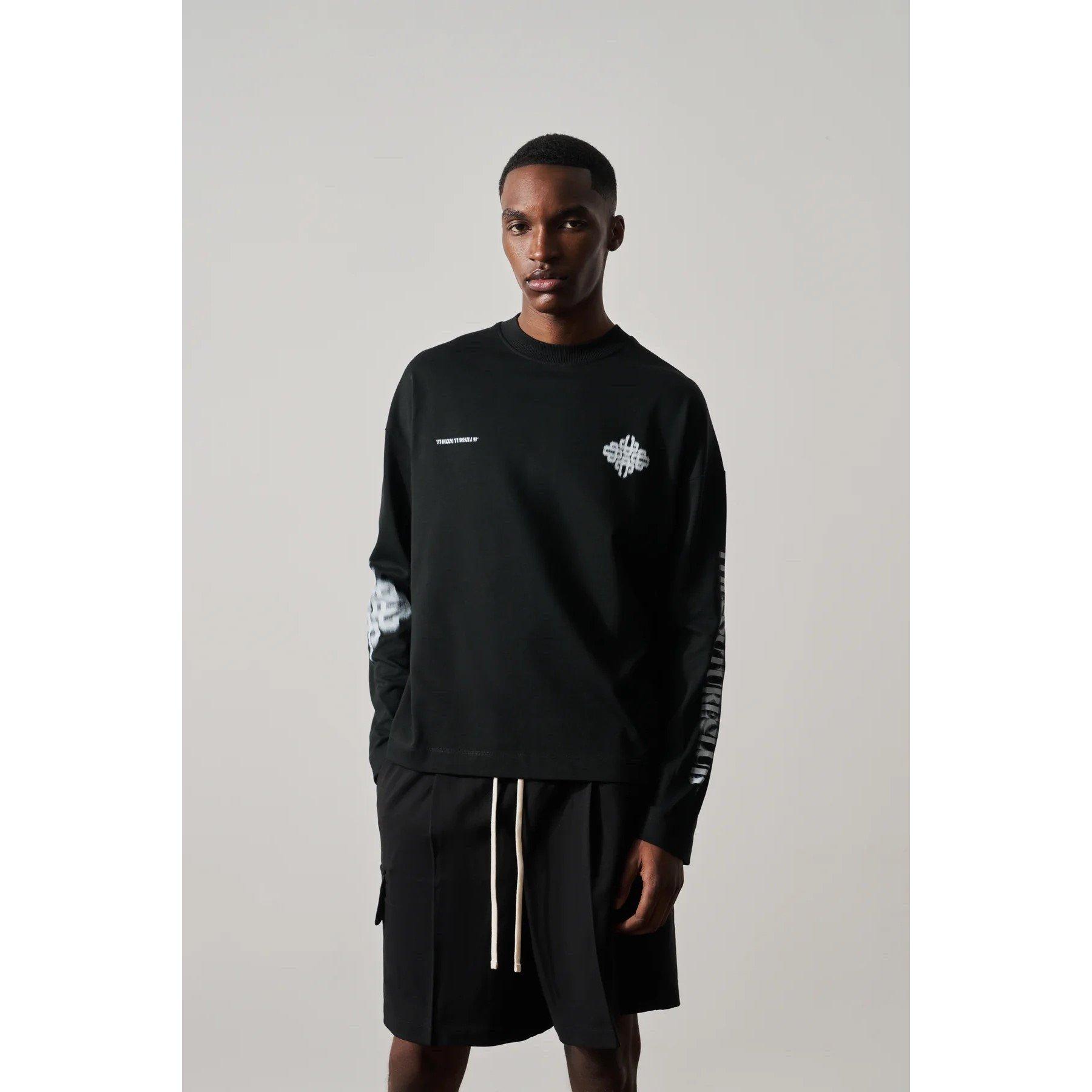 Black - The Couture Club - Couture M Blurred LS Sn64 - 3