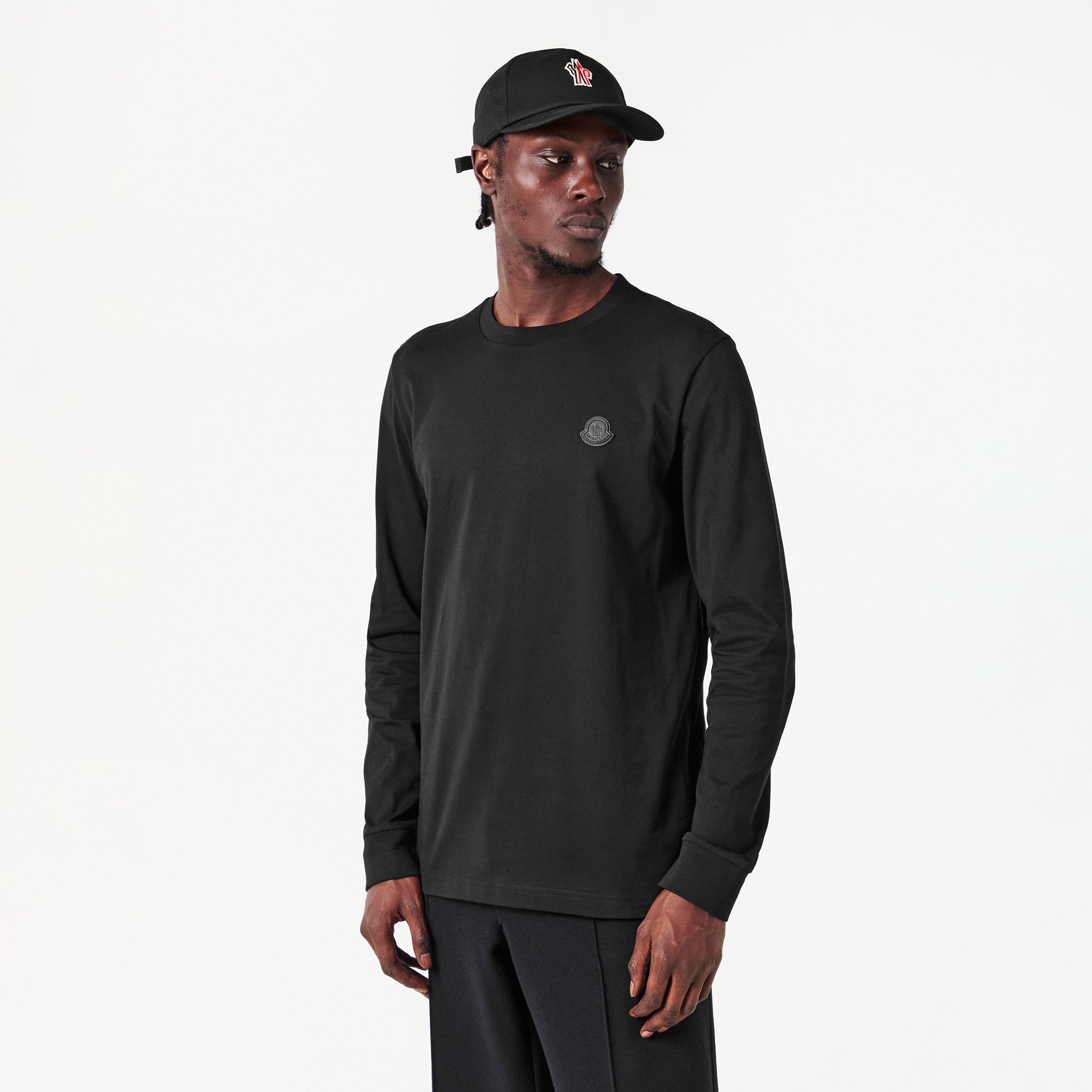 Black 999 - Moncler - Men's Long-Sleeve T-Shirt - 3