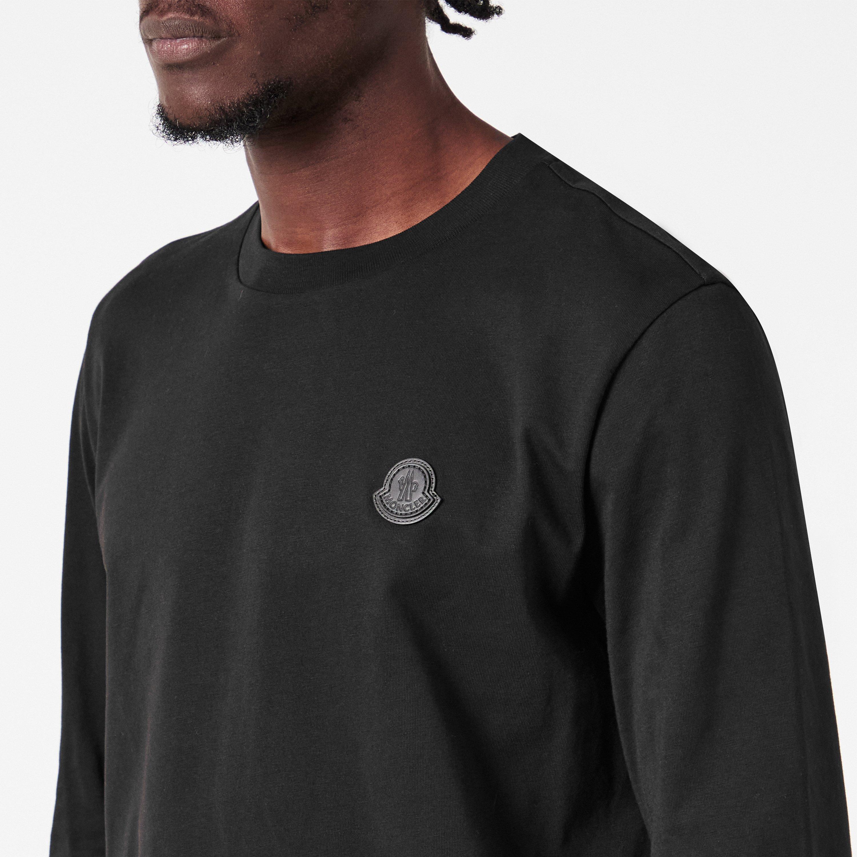 Black 999 - Moncler - Men's Long-Sleeve T-Shirt - 5