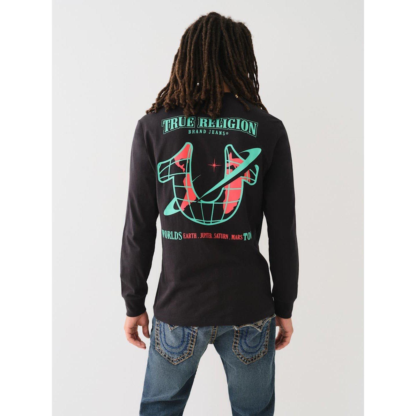 Jet Black - True Religion - High Dynasty Long-Sleeve T-Shirt - 2