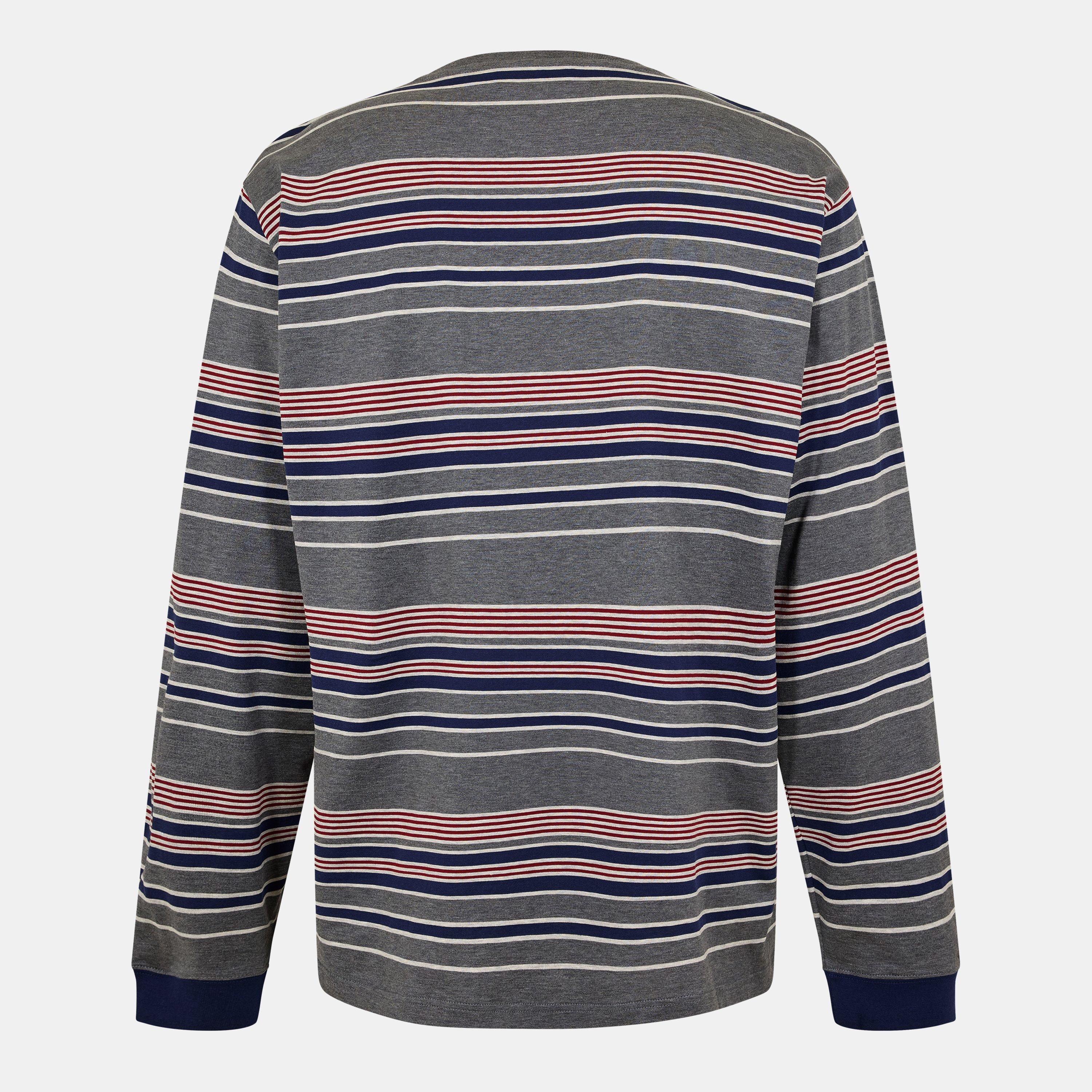 Ardesia Bleu - Miu Miu - Mens Striped Jersey T-Shirt - 2