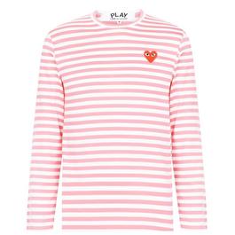 Comme des Garcons PLAY Striped Long Sleeve T Shirt