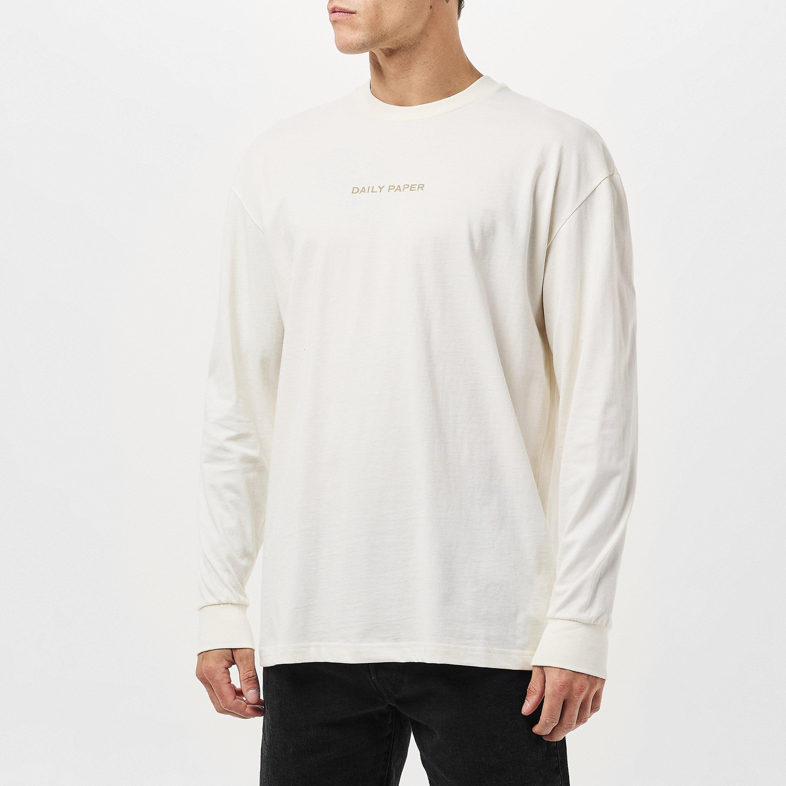 Egret White - Daily Paper - Men's Etype Long-Sleeve T-Shirt - 3