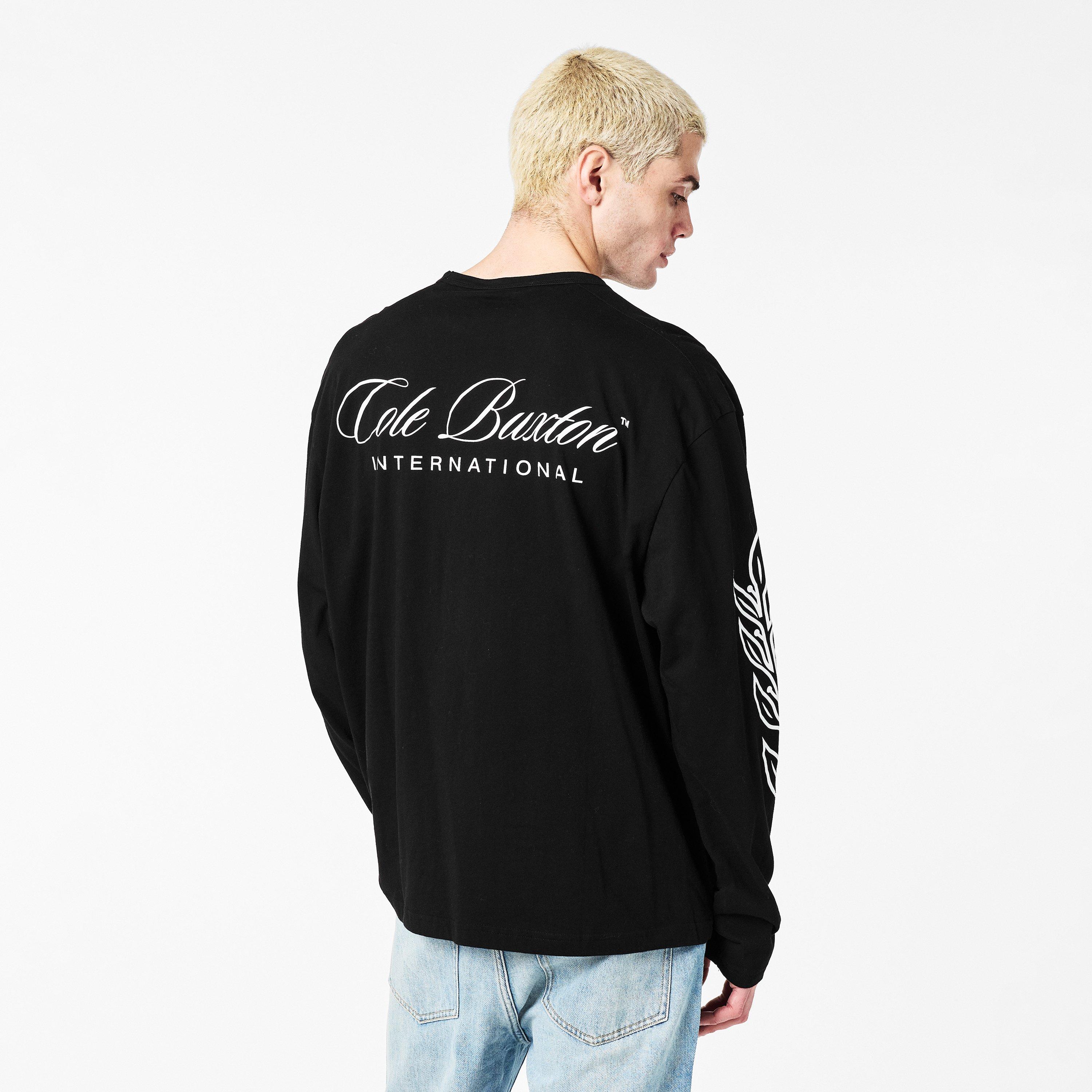 Black - Cole Buxton - Men's Inter Long Sleeve T-Shirt - 4