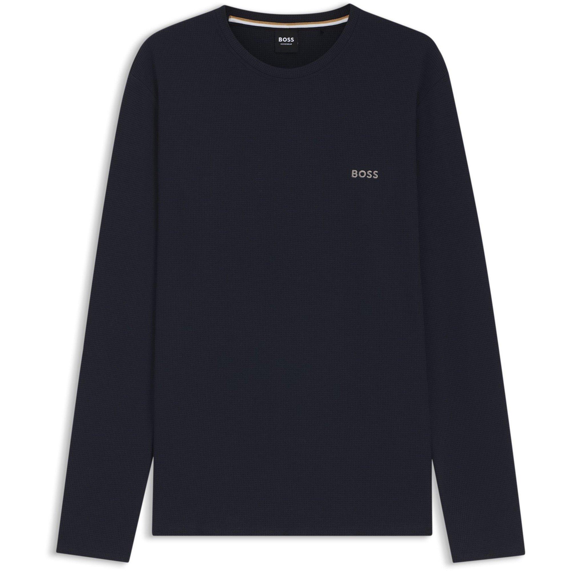 Hugo Hugo Waffle Ls-Shirt 10269584 01 - Dark Blue - L