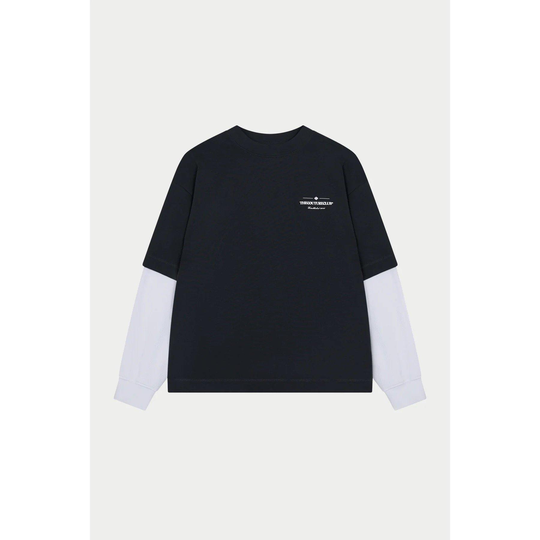 Black - The Couture Club - Couture LS Waff Tee Sn64 - 1