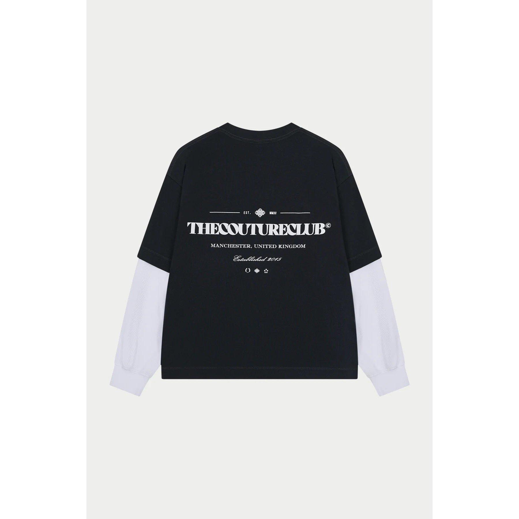 Black - The Couture Club - Couture LS Waff Tee Sn64 - 2