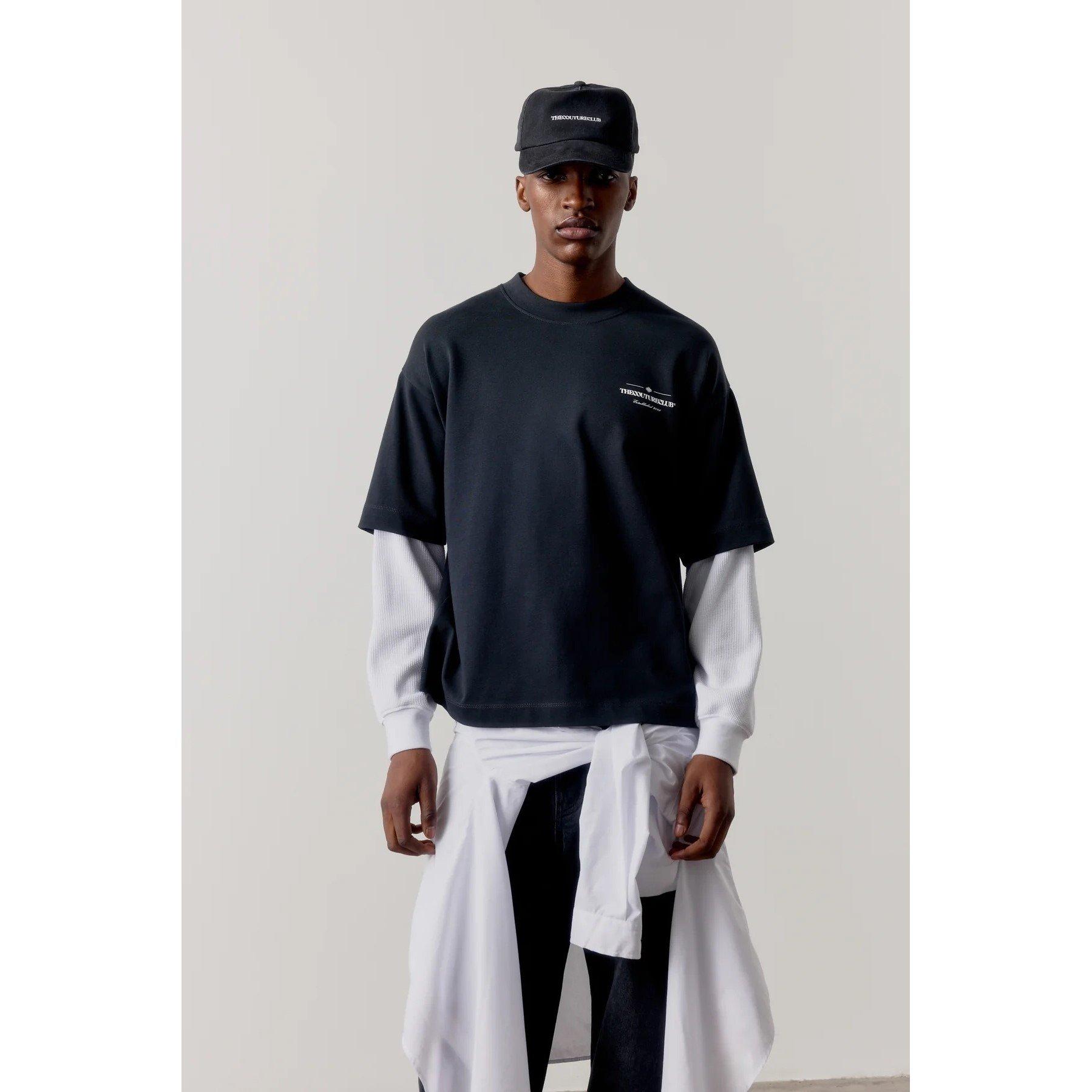Black - The Couture Club - Couture LS Waff Tee Sn64 - 3