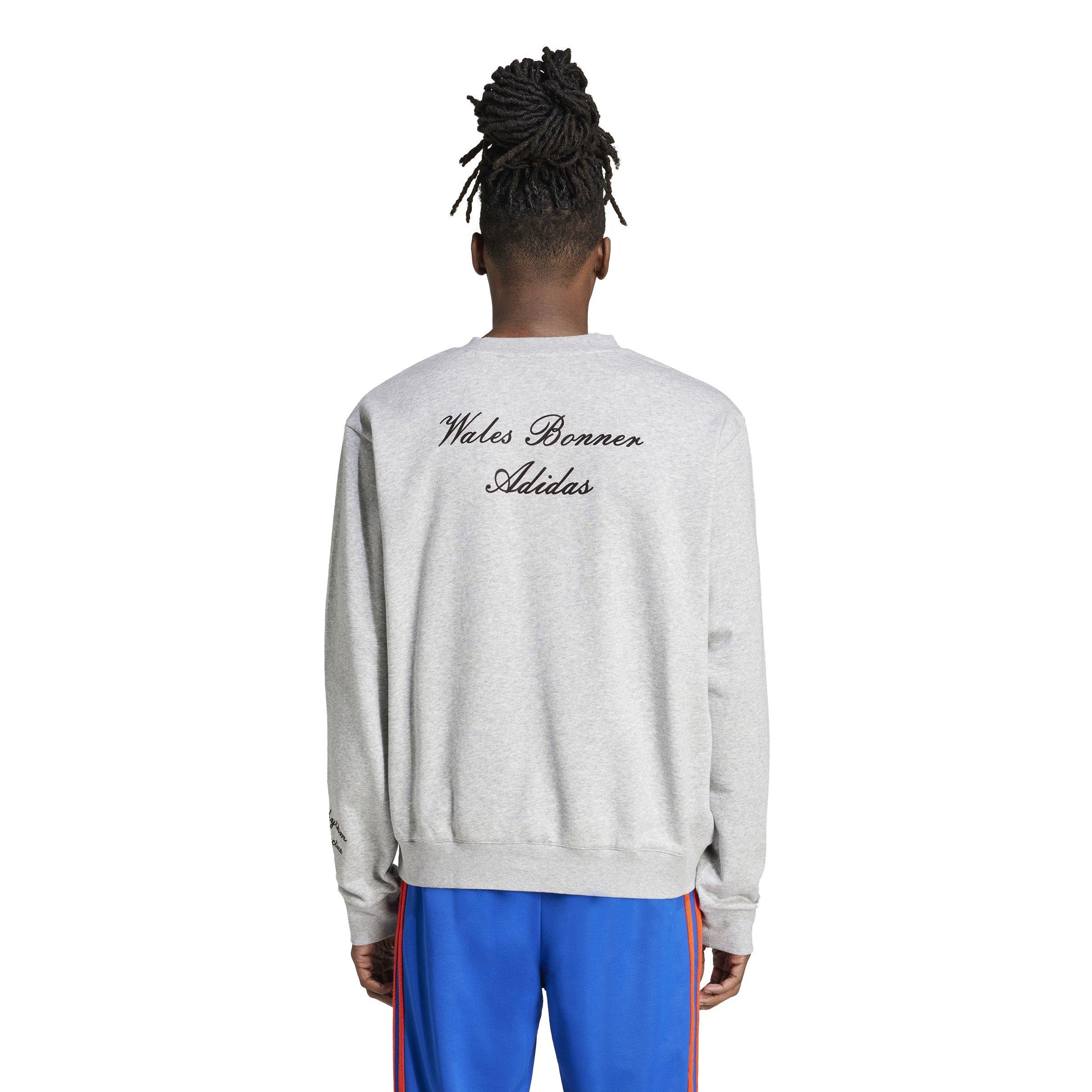 Med Grey - adidas Originals - By Wales Bonner Long Sleeve Crew Top - 2