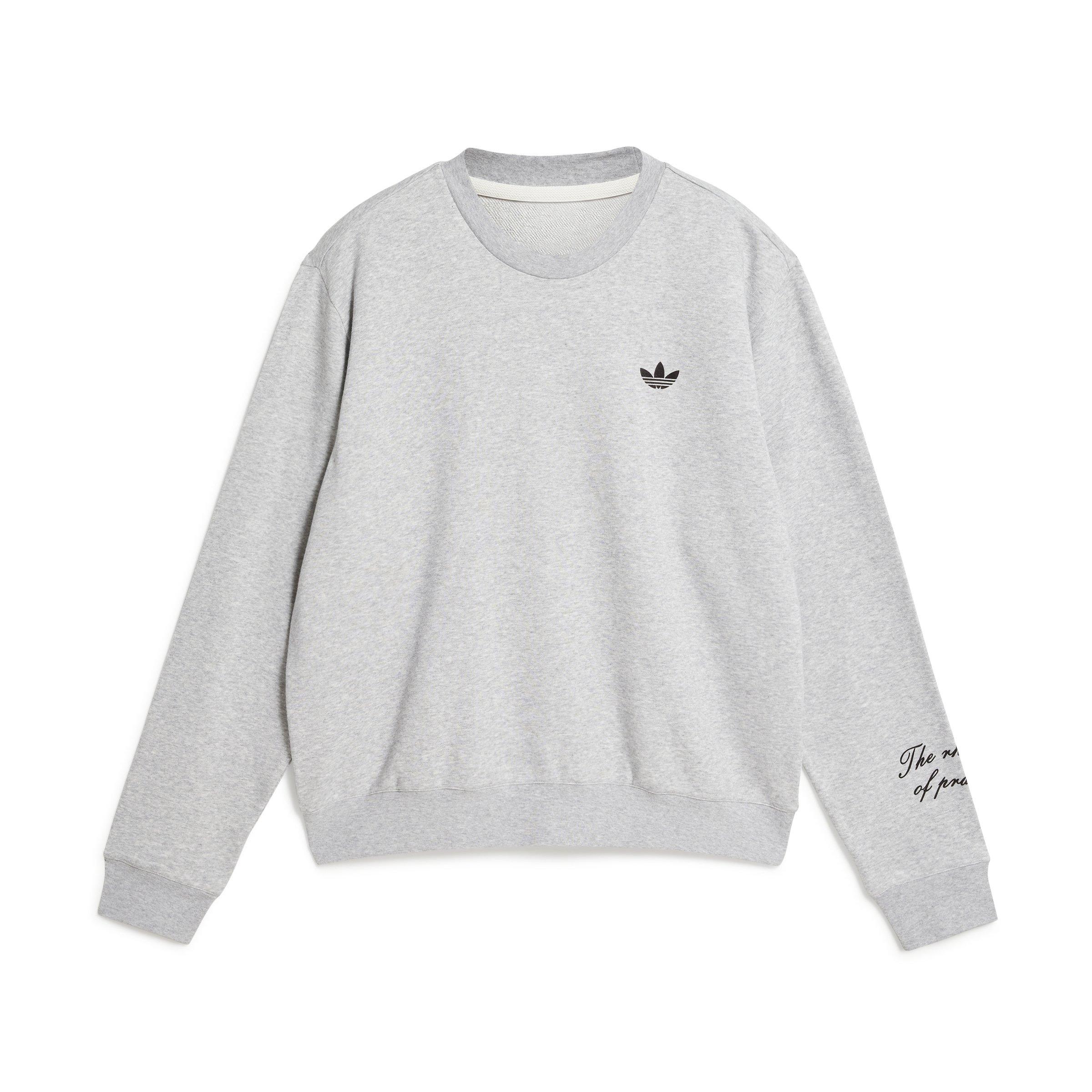 Med Grey - adidas Originals - By Wales Bonner Long Sleeve Crew Top - 6