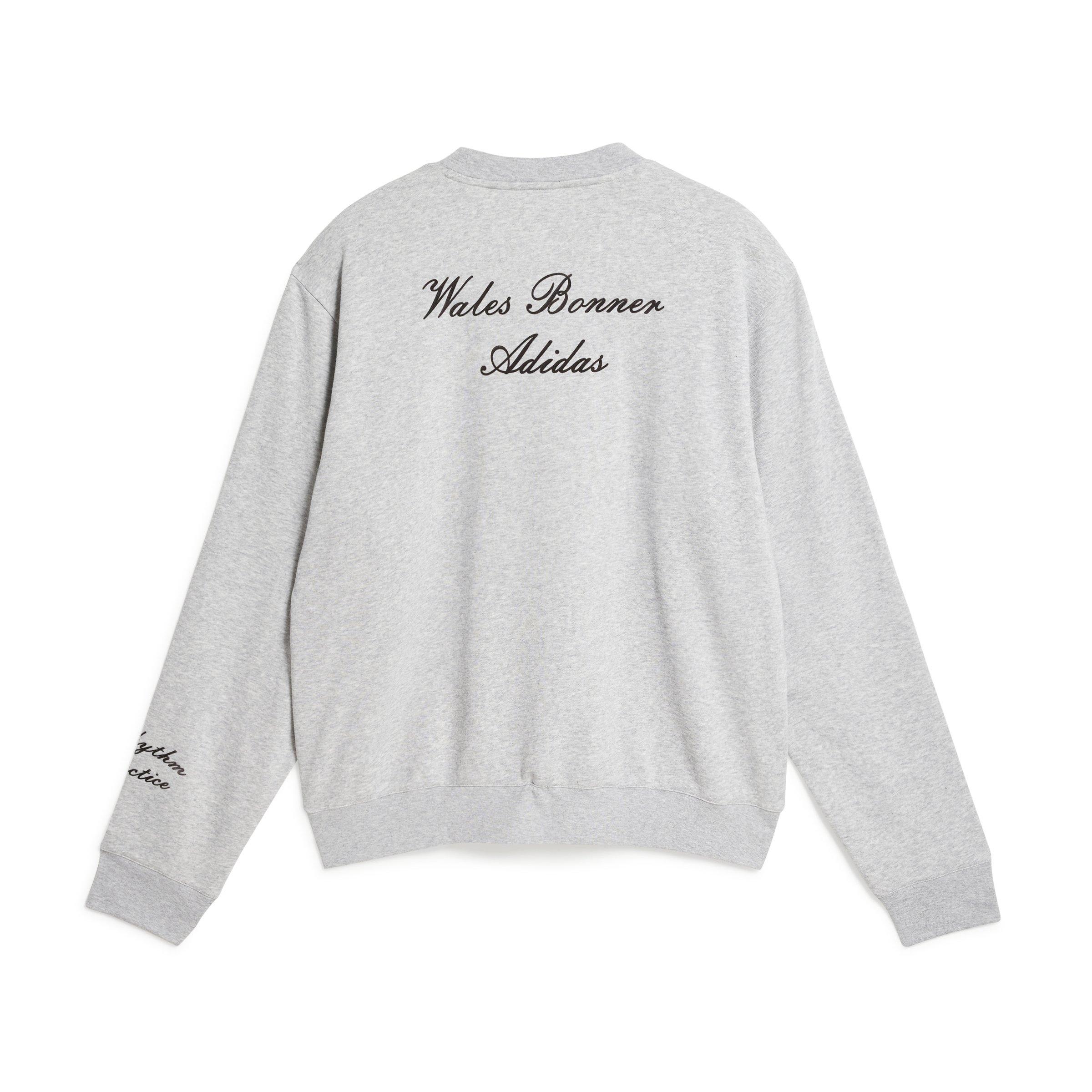 Med Grey - adidas Originals - By Wales Bonner Long Sleeve Crew Top - 7
