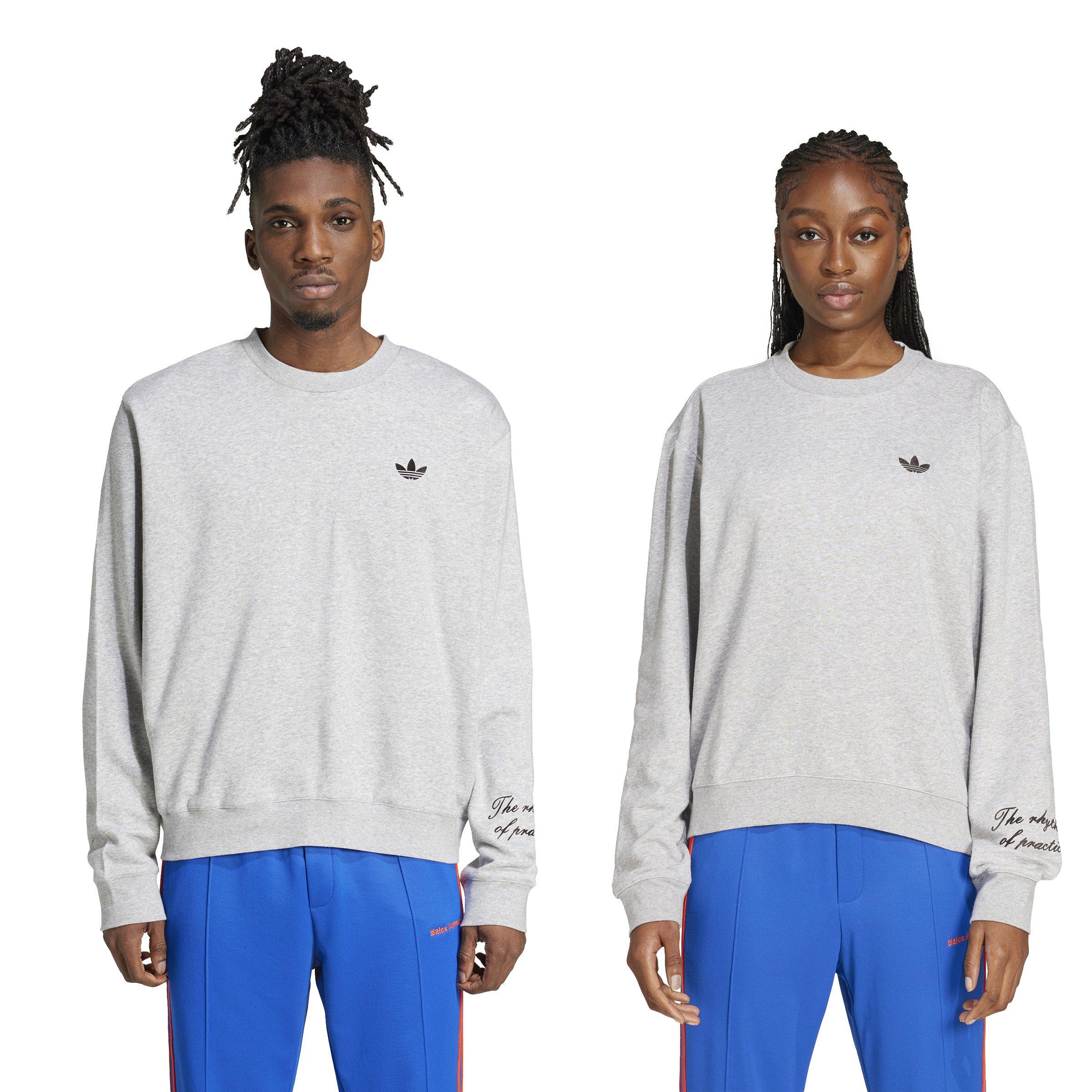 Med Grey - adidas Originals - By Wales Bonner Long Sleeve Crew Top - 4