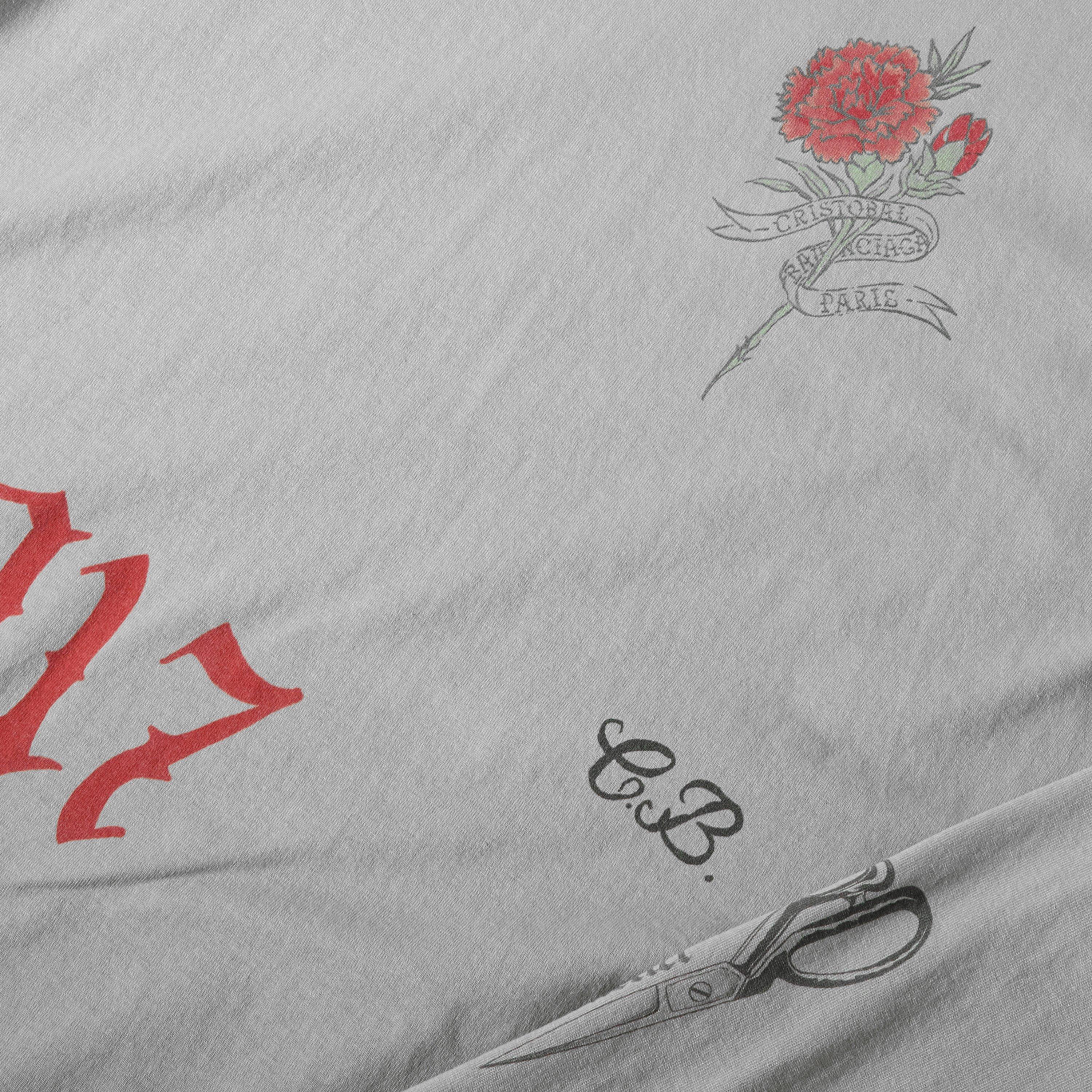 Cement Grey - Balenciaga - Men's Long Sleeve T-Shirt - 3