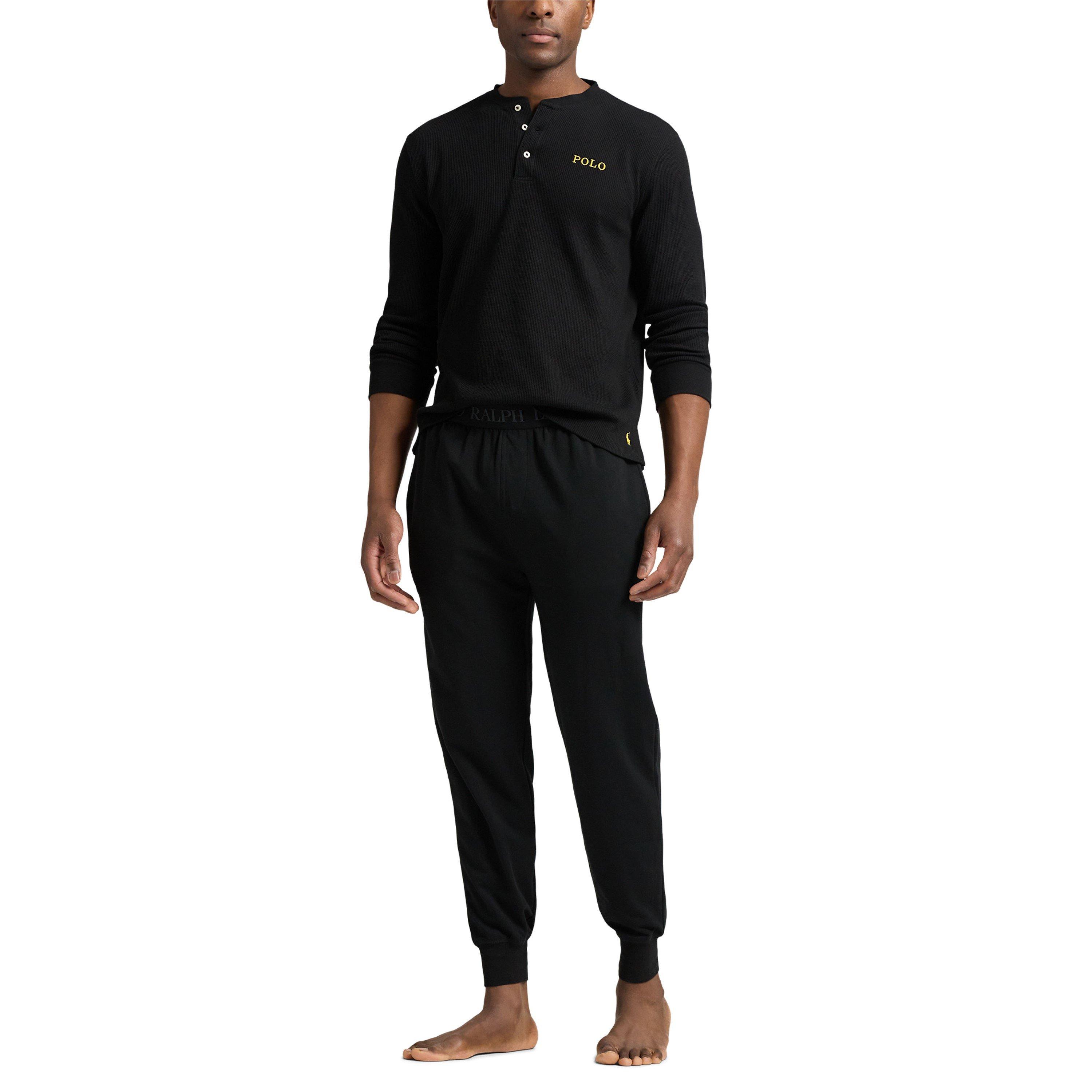 Polo Black - Polo Ralph Lauren - Men's Waffle Henley Long Sleeve T-Shirt - 5