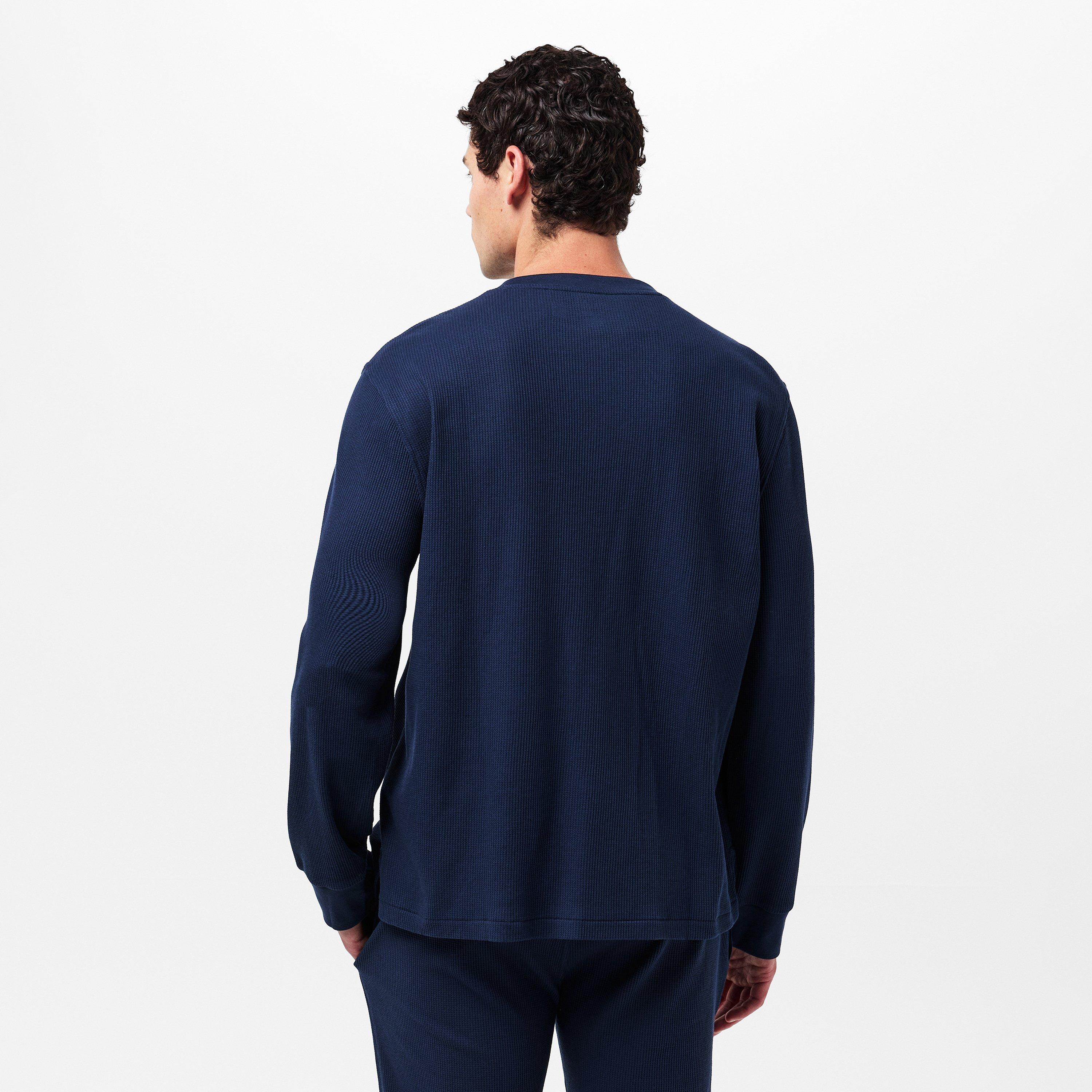 Cruise Navy - Polo Ralph Lauren - Men's Waffle Henley Long-Sleeve T-Shirt - 4