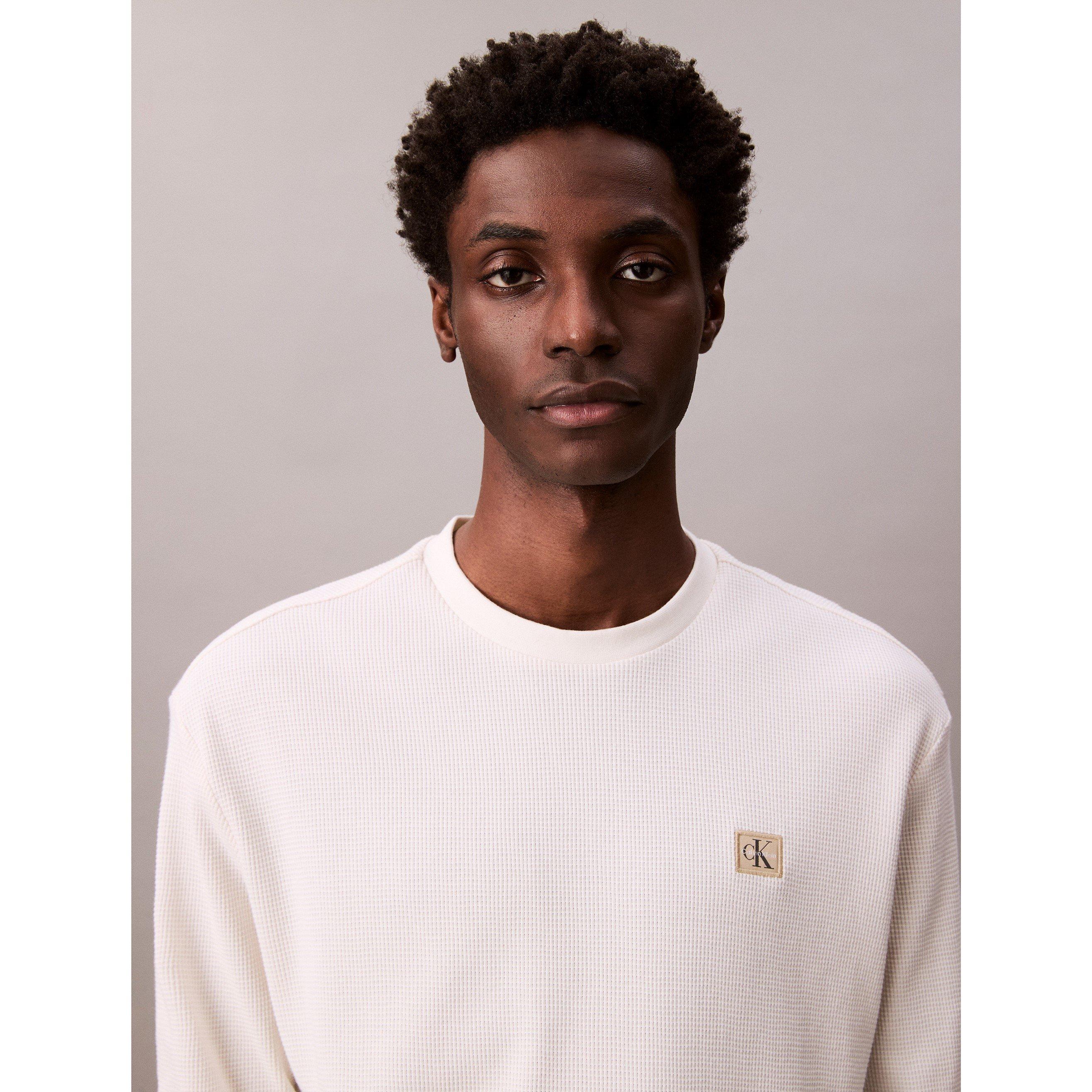Tofu YAS - Calvin Klein Jeans - Men's CKJ Waffle Long-Sleeve T-Shirt - 3