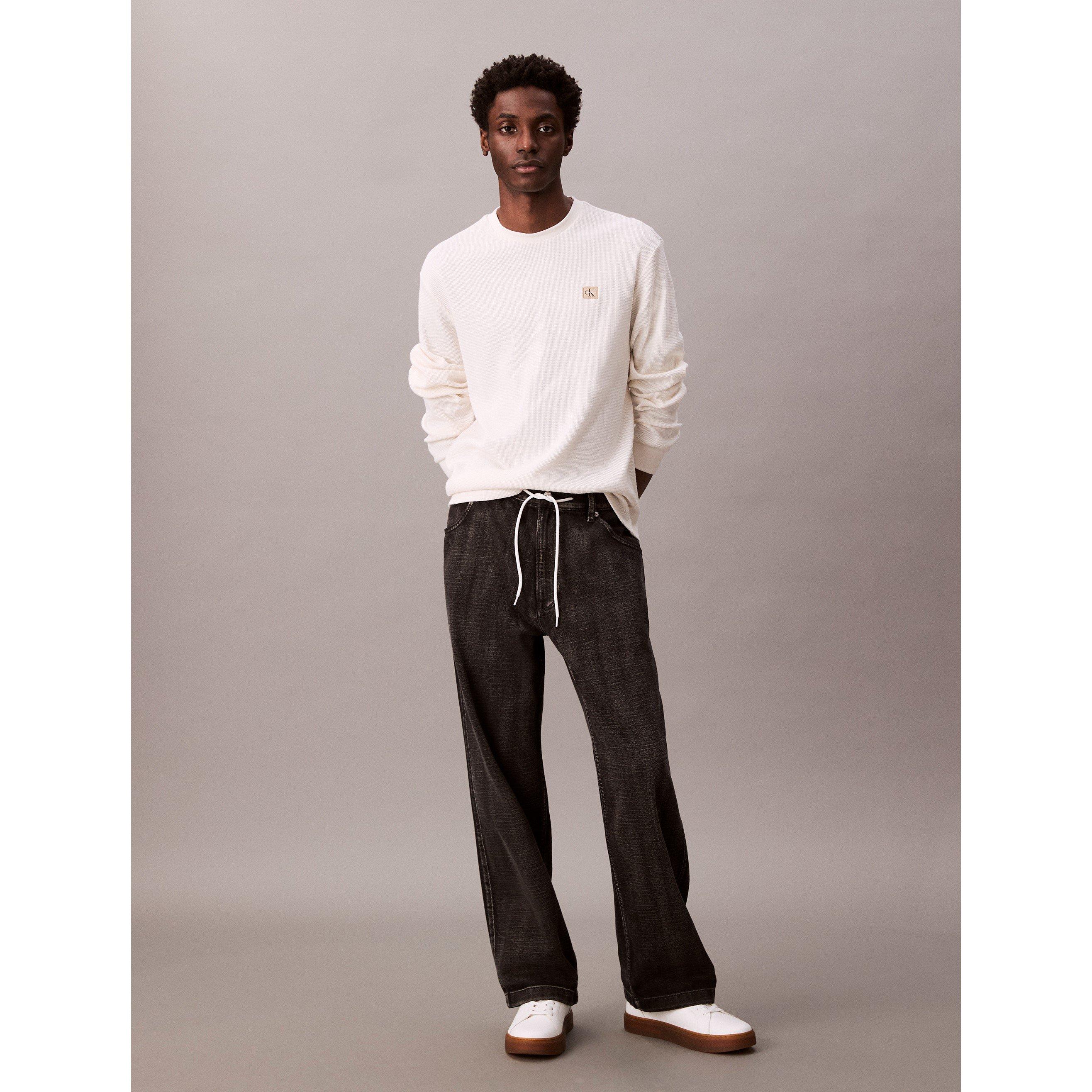 Tofu YAS - Calvin Klein Jeans - Men's CKJ Waffle Long-Sleeve T-Shirt - 5