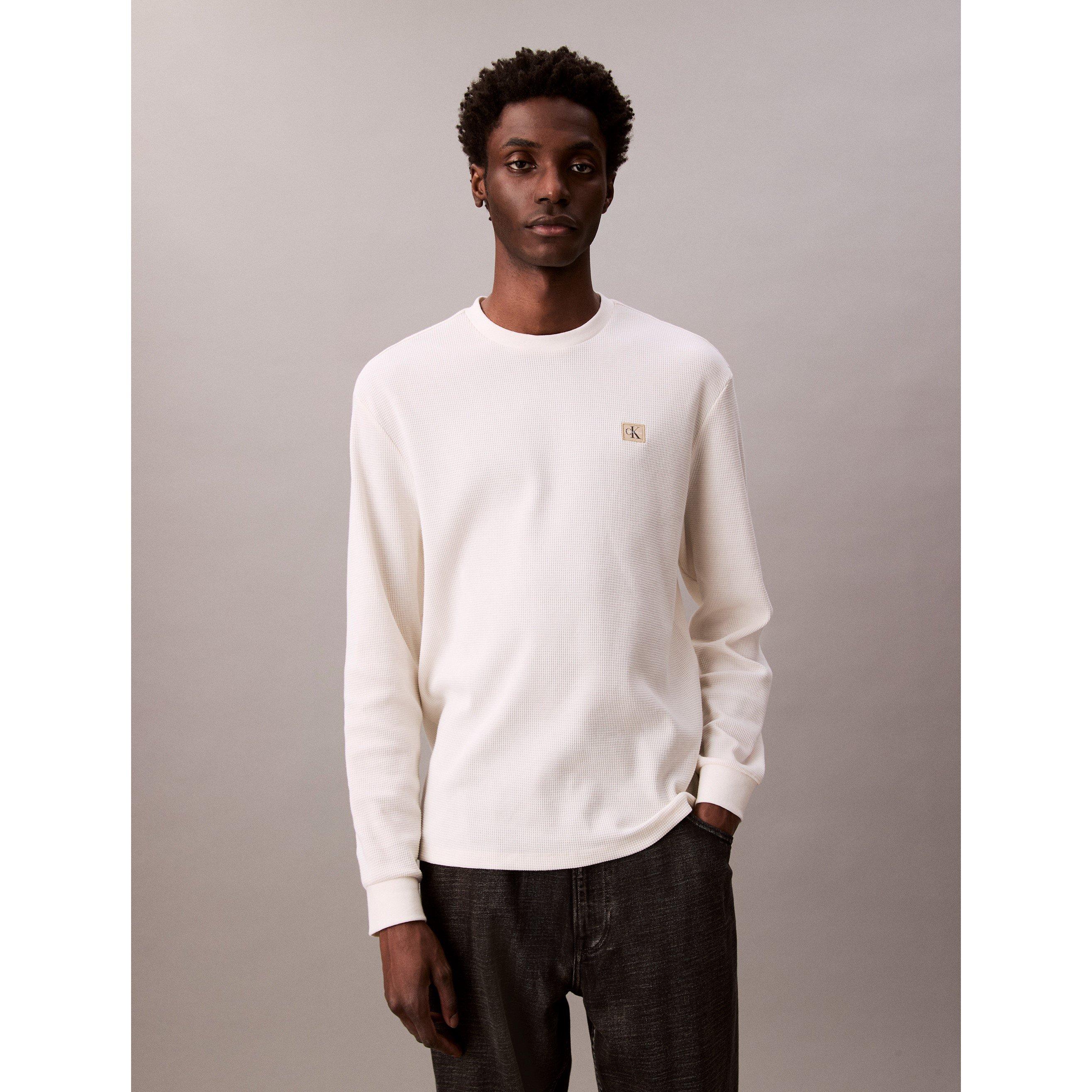 Tofu YAS - Calvin Klein Jeans - Men's CKJ Waffle Long-Sleeve T-Shirt - 7