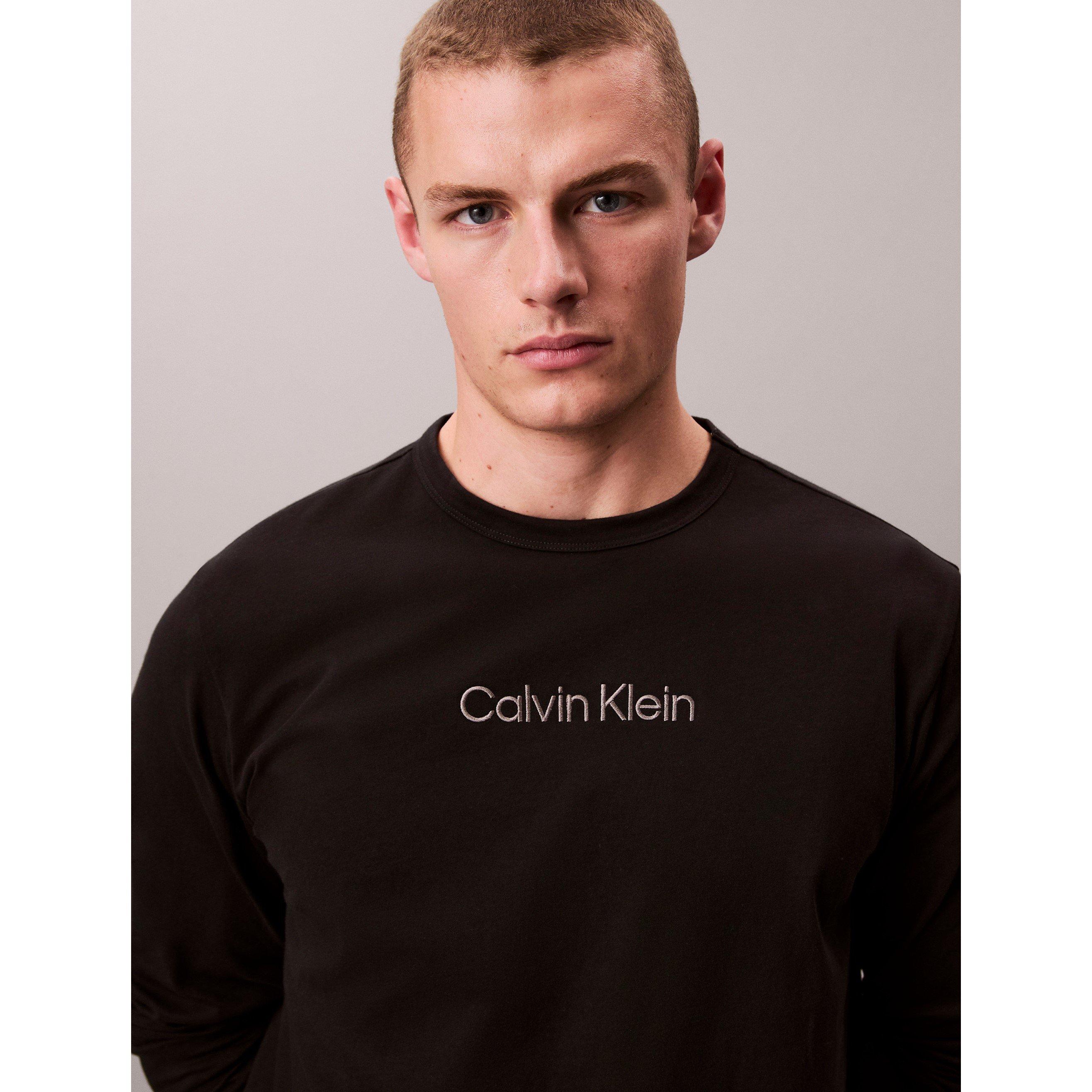 Nero - Calvin Klein - Men's Crew T Long Sleeve T-Shirt - 2