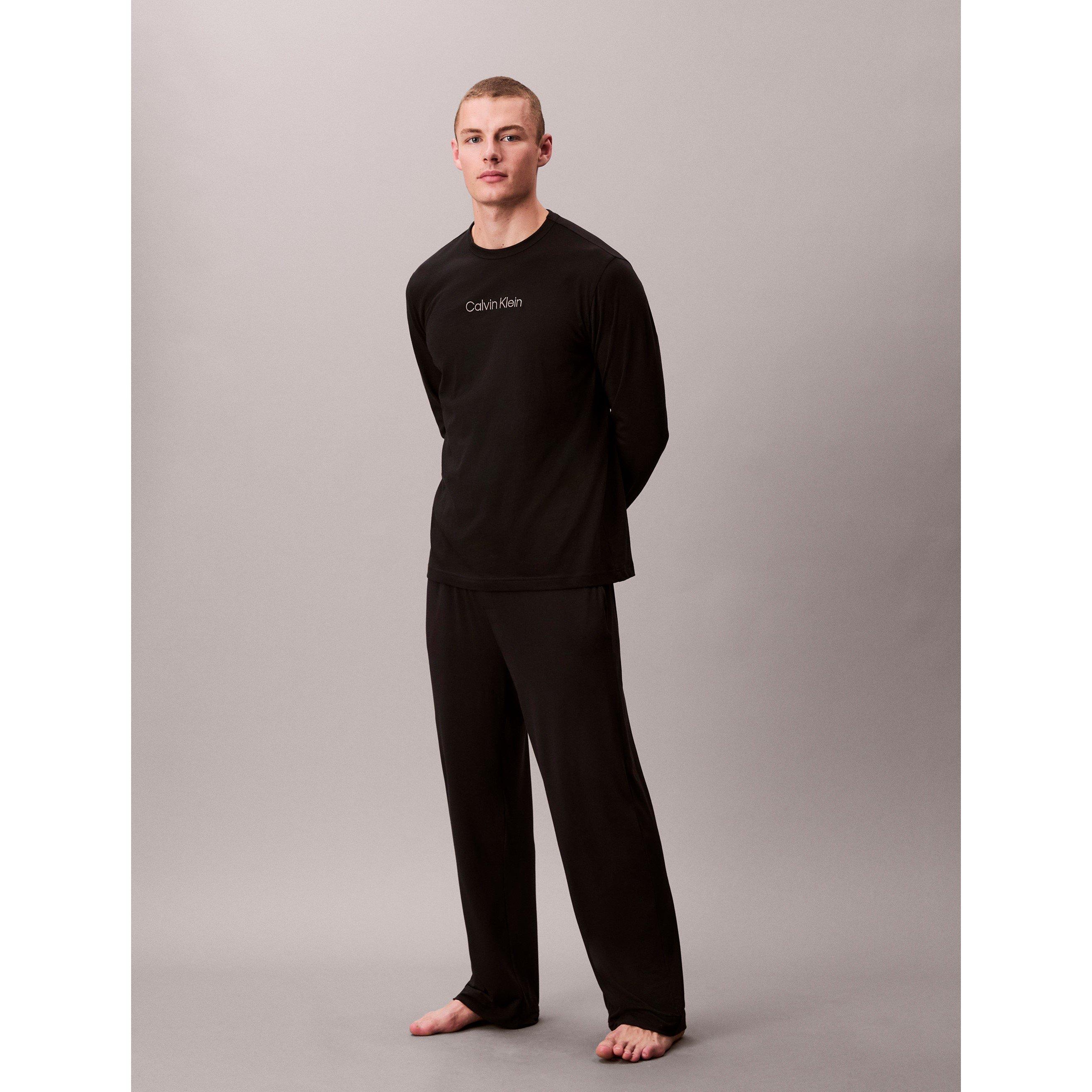 Nero - Calvin Klein - Men's Crew T Long Sleeve T-Shirt - 3