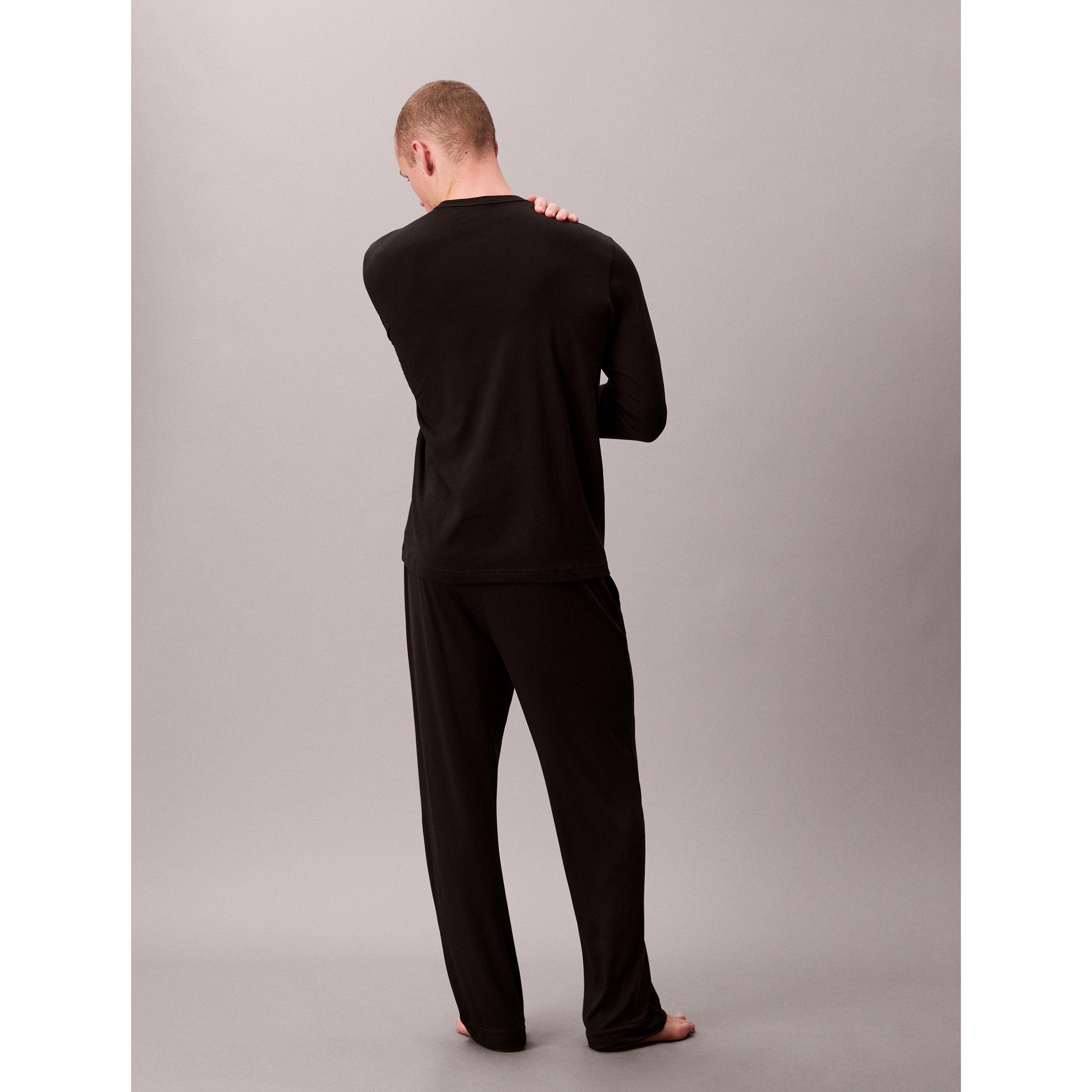 Nero - Calvin Klein - Men's Crew T Long Sleeve T-Shirt - 5