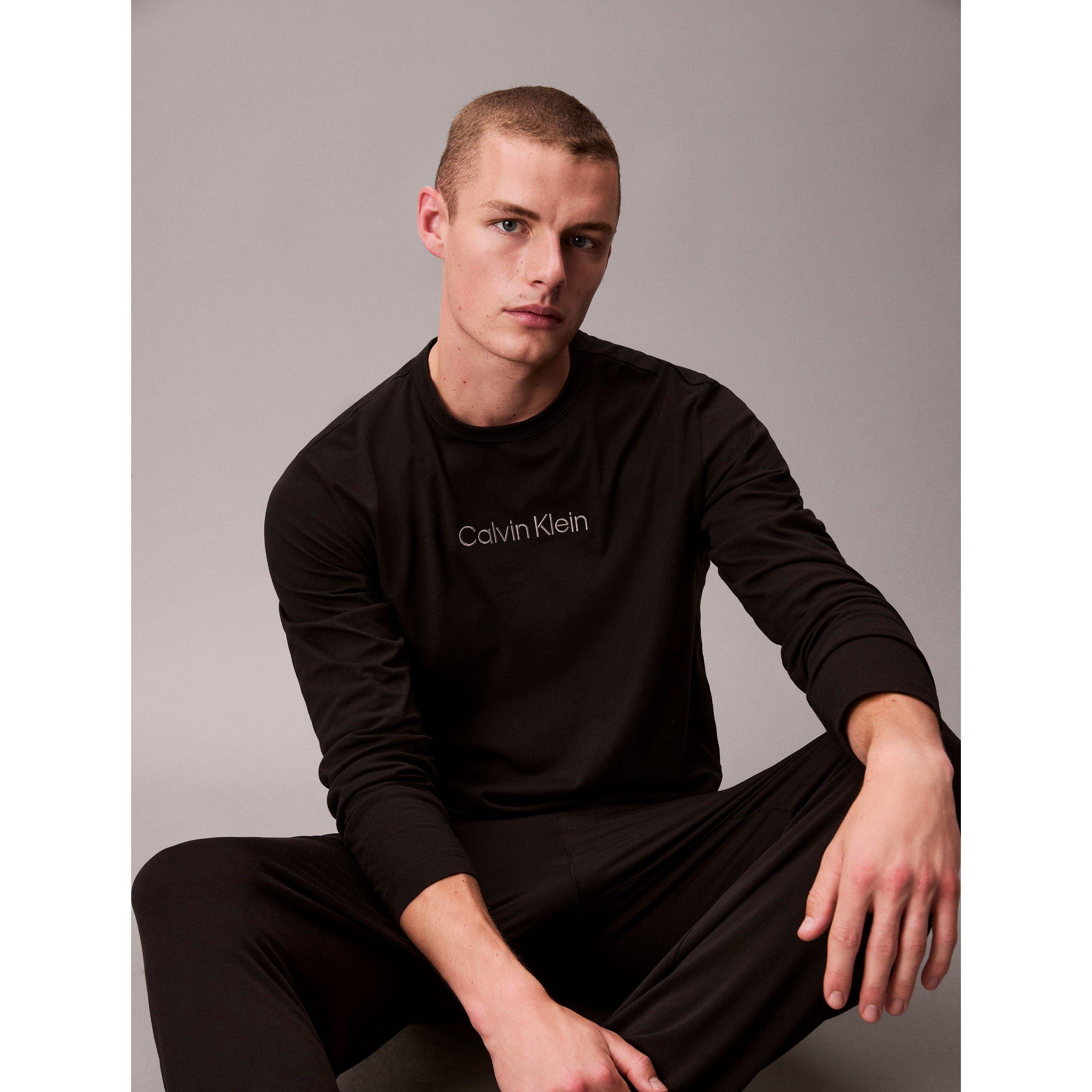 Nero - Calvin Klein - Men's Crew T Long Sleeve T-Shirt - 6