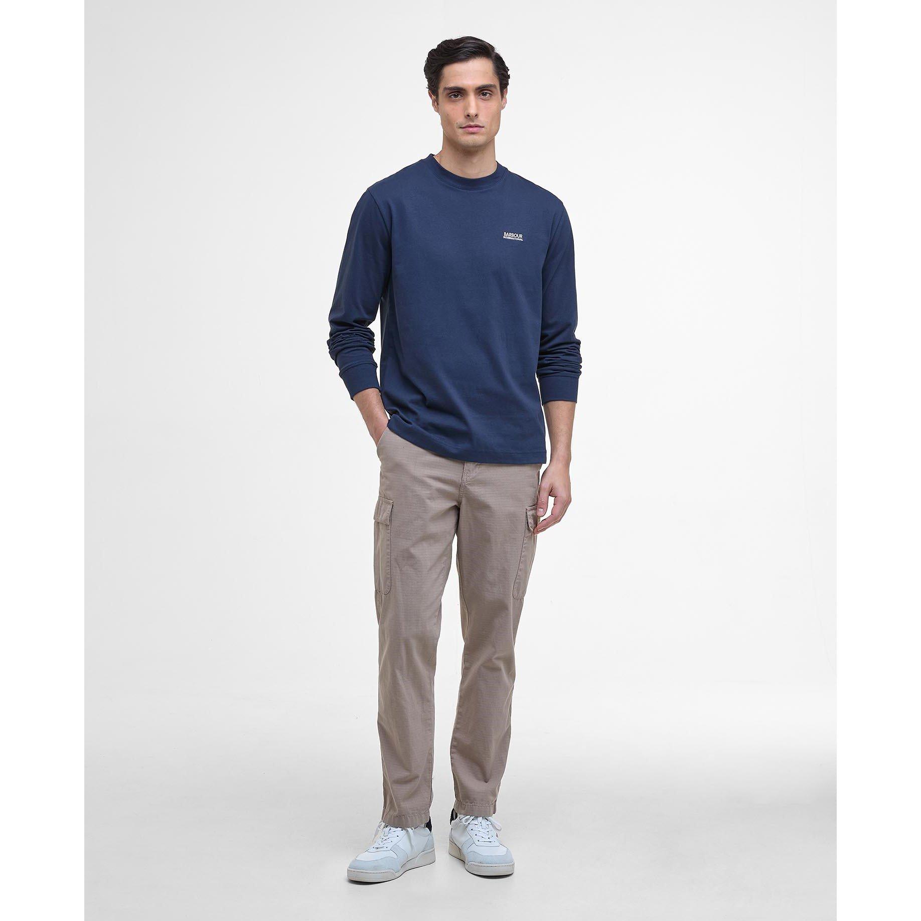 Navy - Barbour International - Louis Long Sleeve T-Shirt - 6