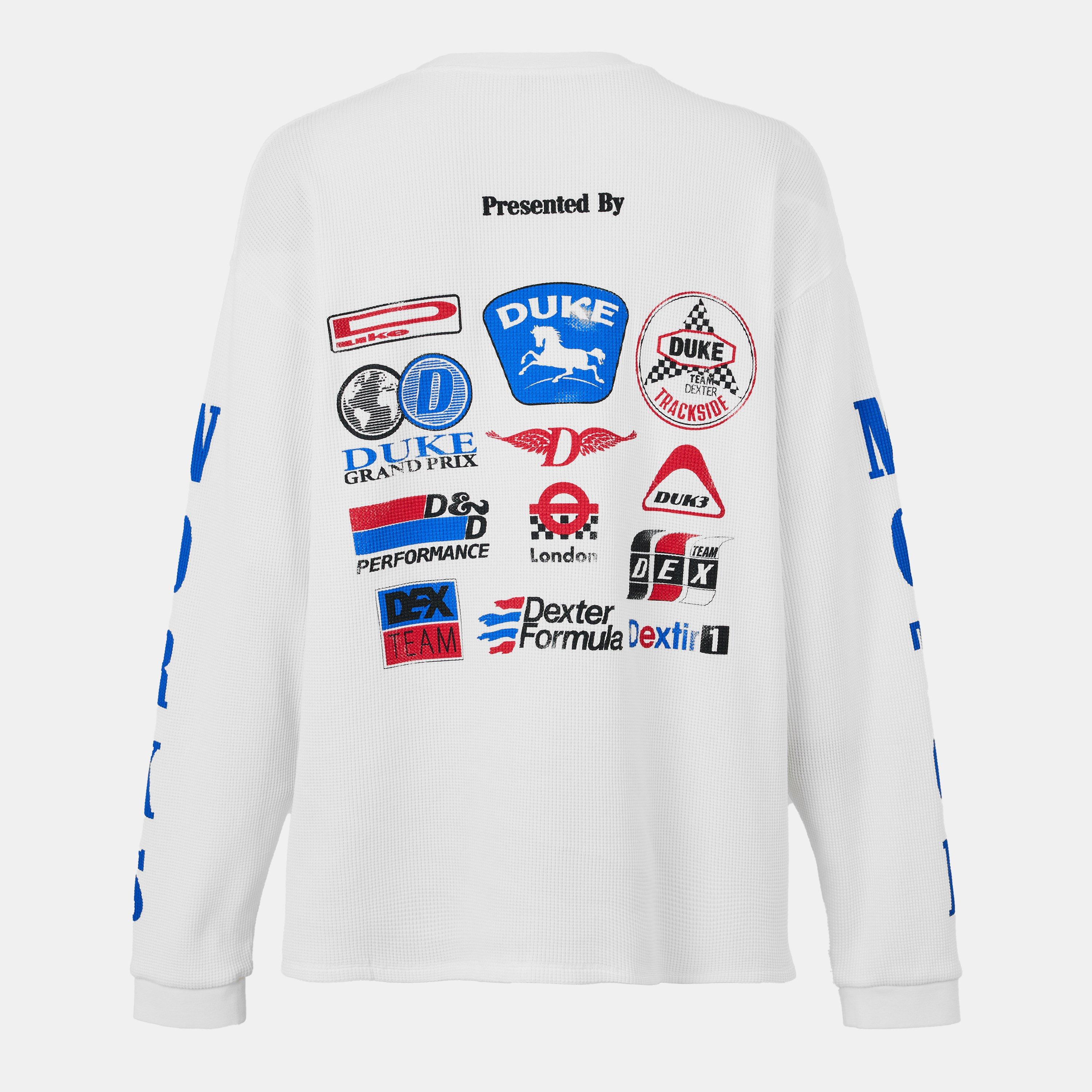 Vintage Wht/Blu - Duke and Dexter - Men's Long-Sleeve T-Shirt - 2