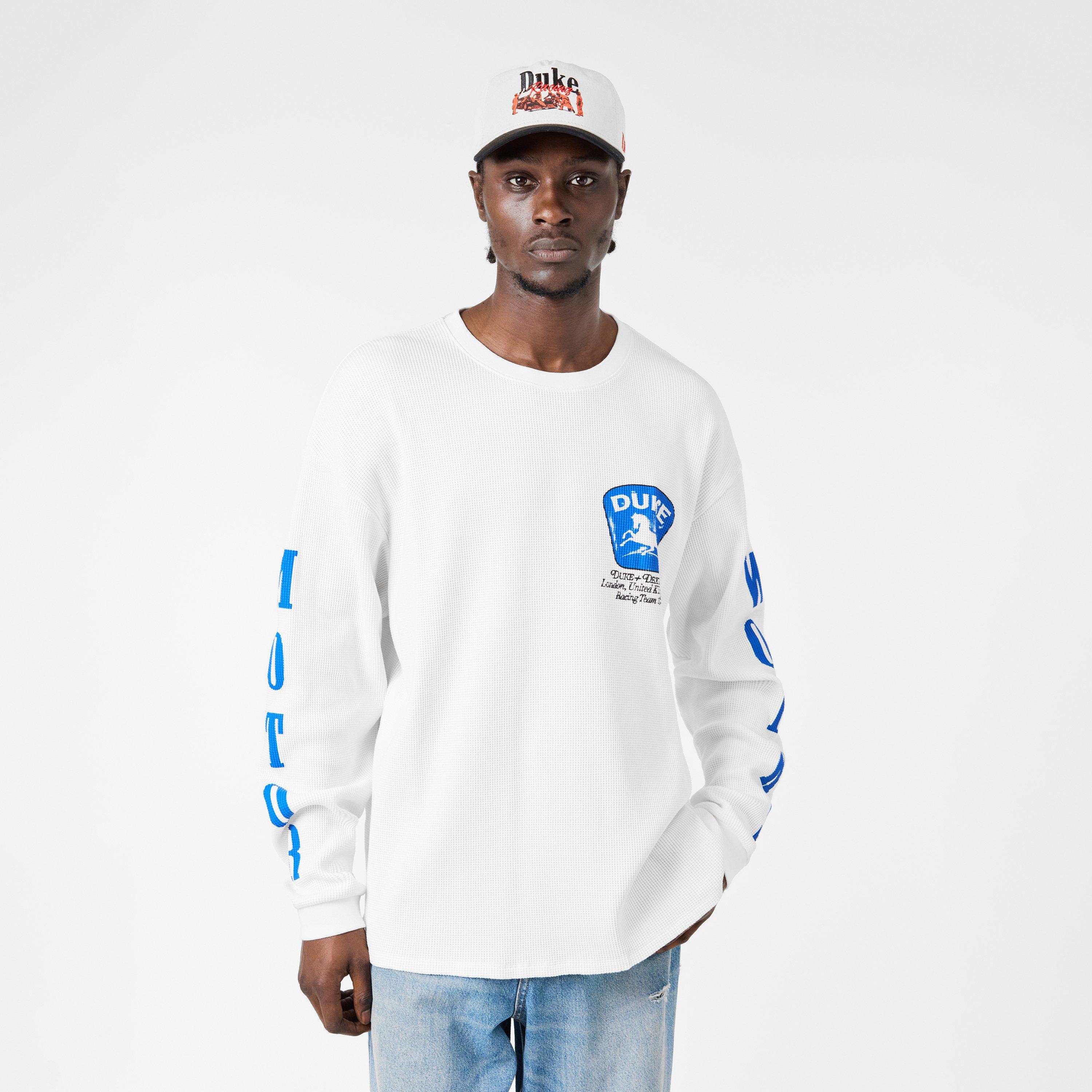 Vintage Wht/Blu - Duke and Dexter - Men's Long-Sleeve T-Shirt - 3