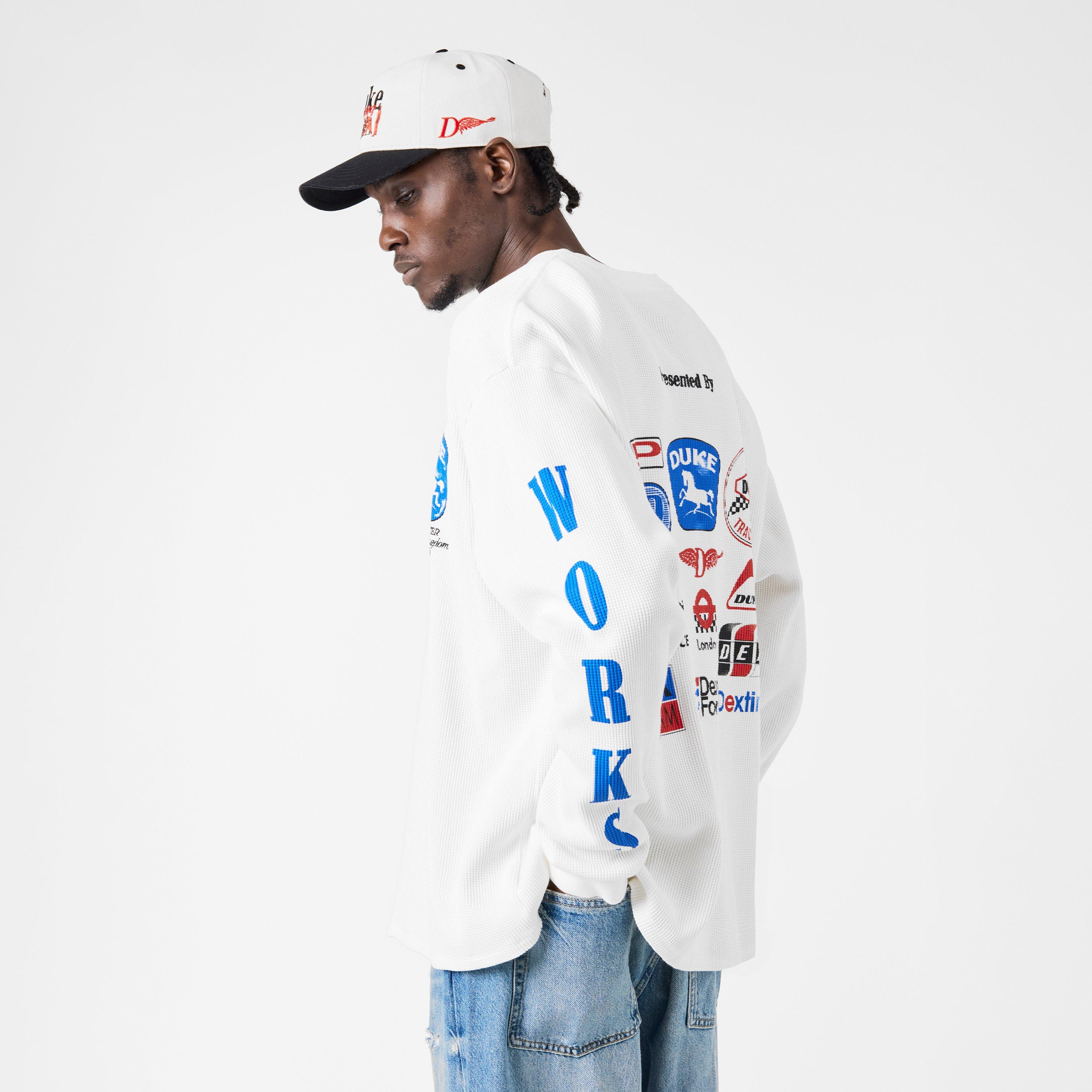 Vintage Wht/Blu - Duke and Dexter - Men's Long-Sleeve T-Shirt - 4