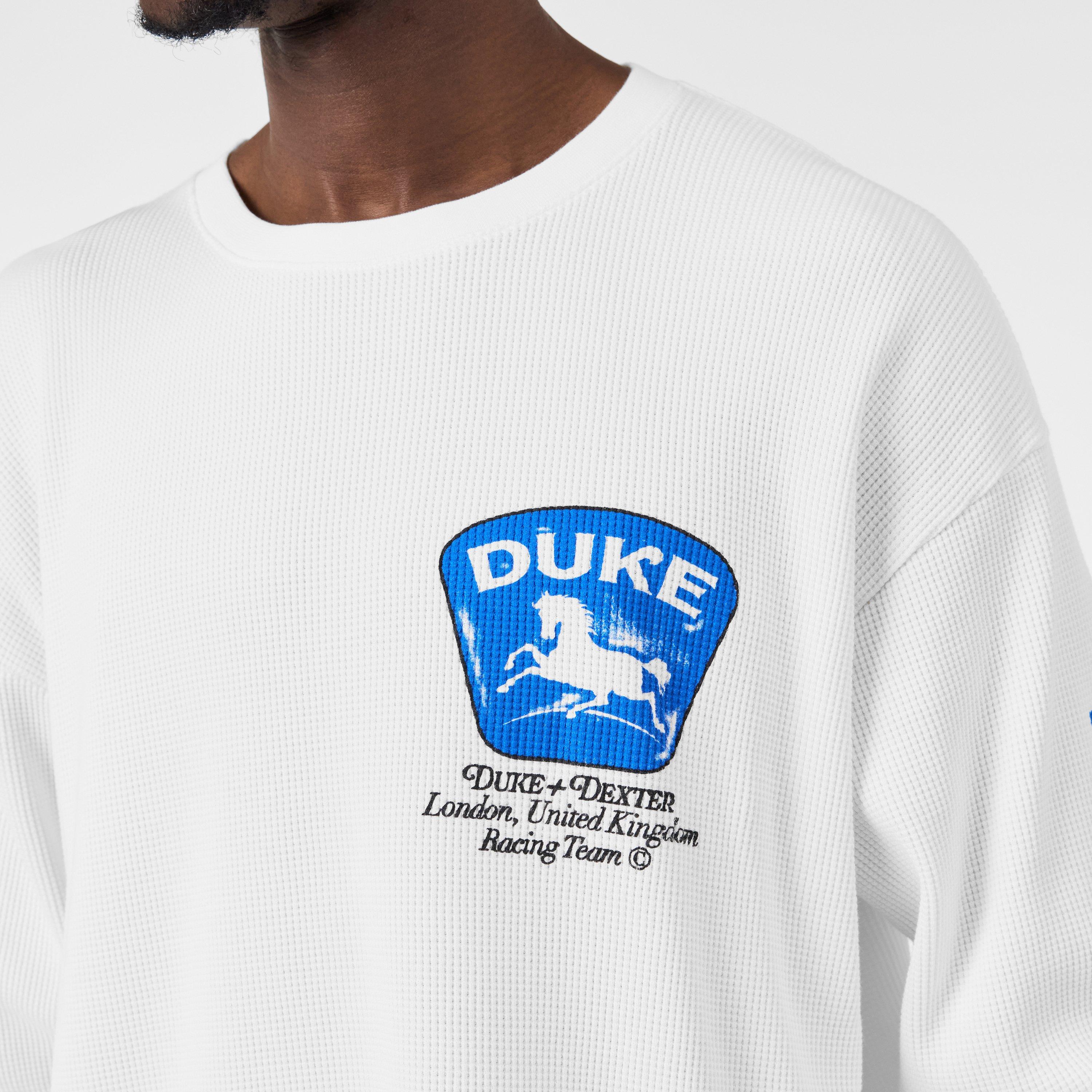 Vintage Wht/Blu - Duke and Dexter - Men's Long-Sleeve T-Shirt - 5