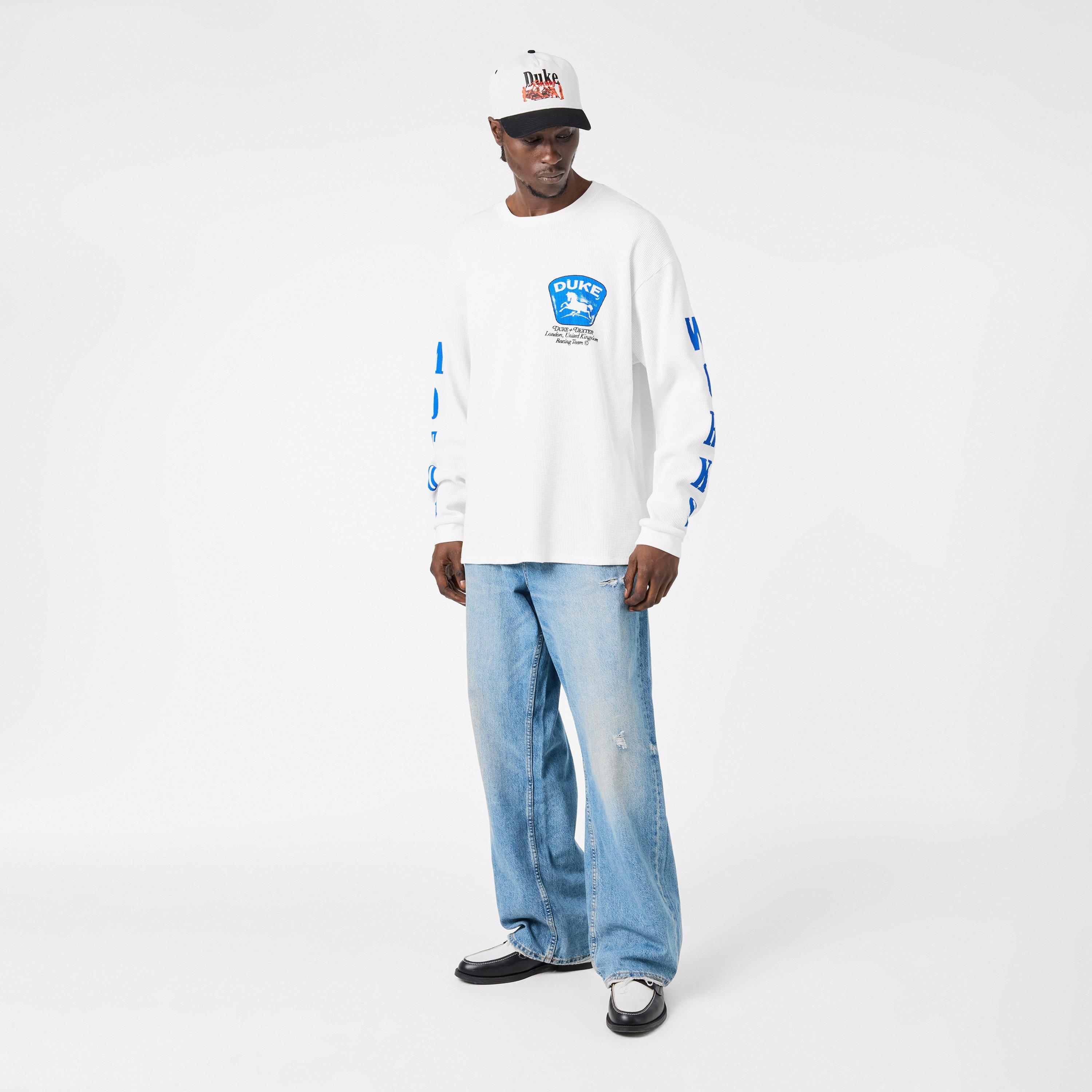 Vintage Wht/Blu - Duke and Dexter - Men's Long-Sleeve T-Shirt - 6