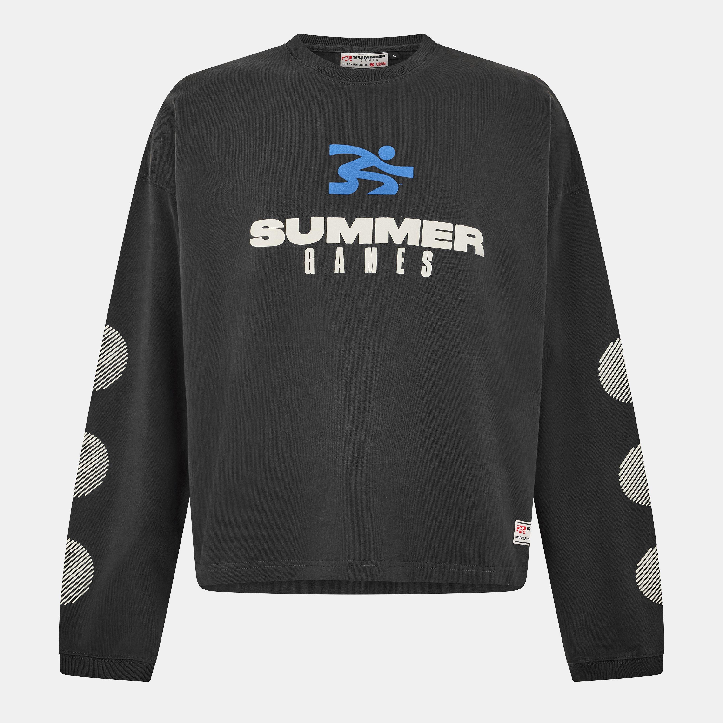 Jet Black - Summer Games - Men's Long-Sleeve T-Shirt - 1