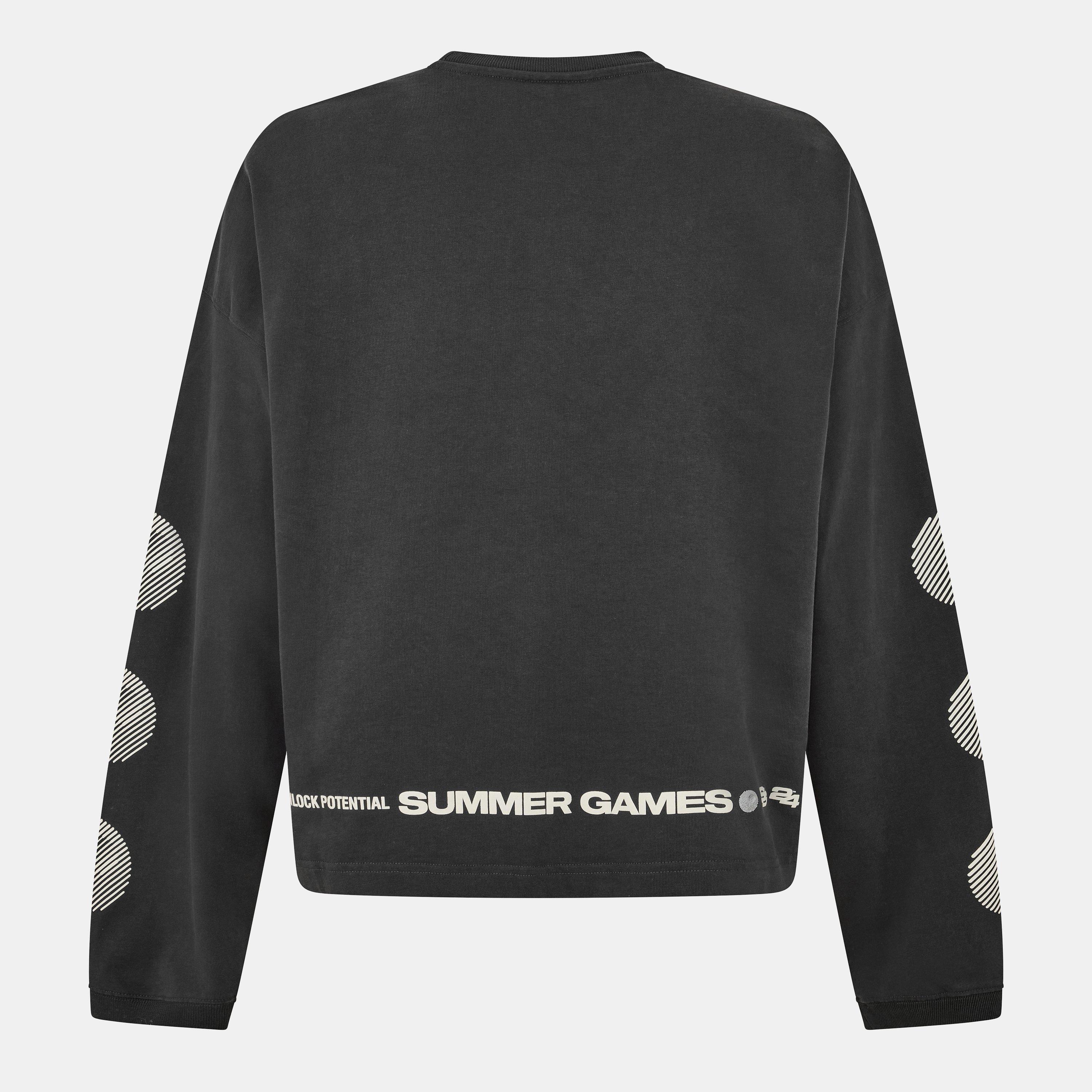 Jet Black - Summer Games - Men's Long-Sleeve T-Shirt - 2