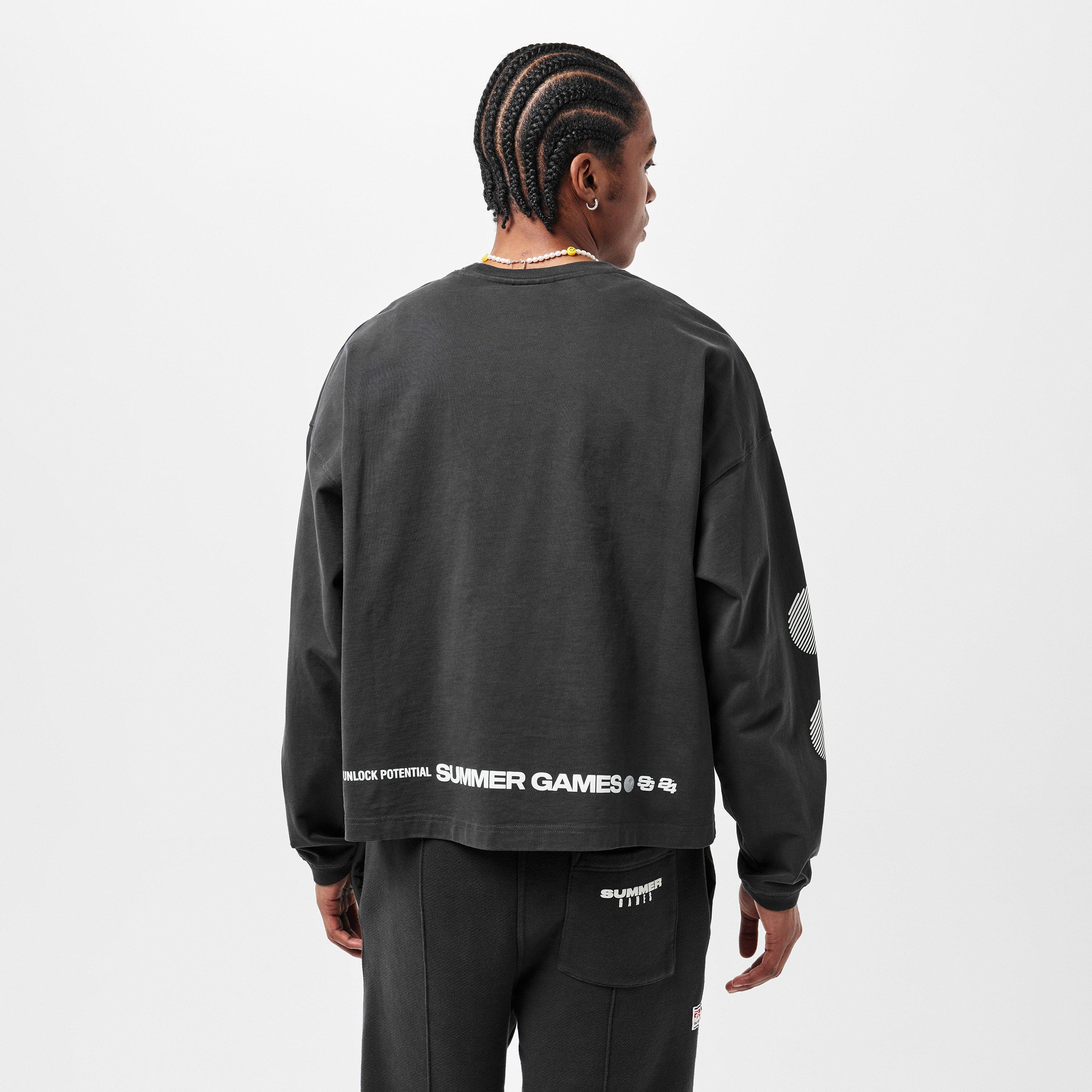 Jet Black - Summer Games - Men's Long-Sleeve T-Shirt - 4