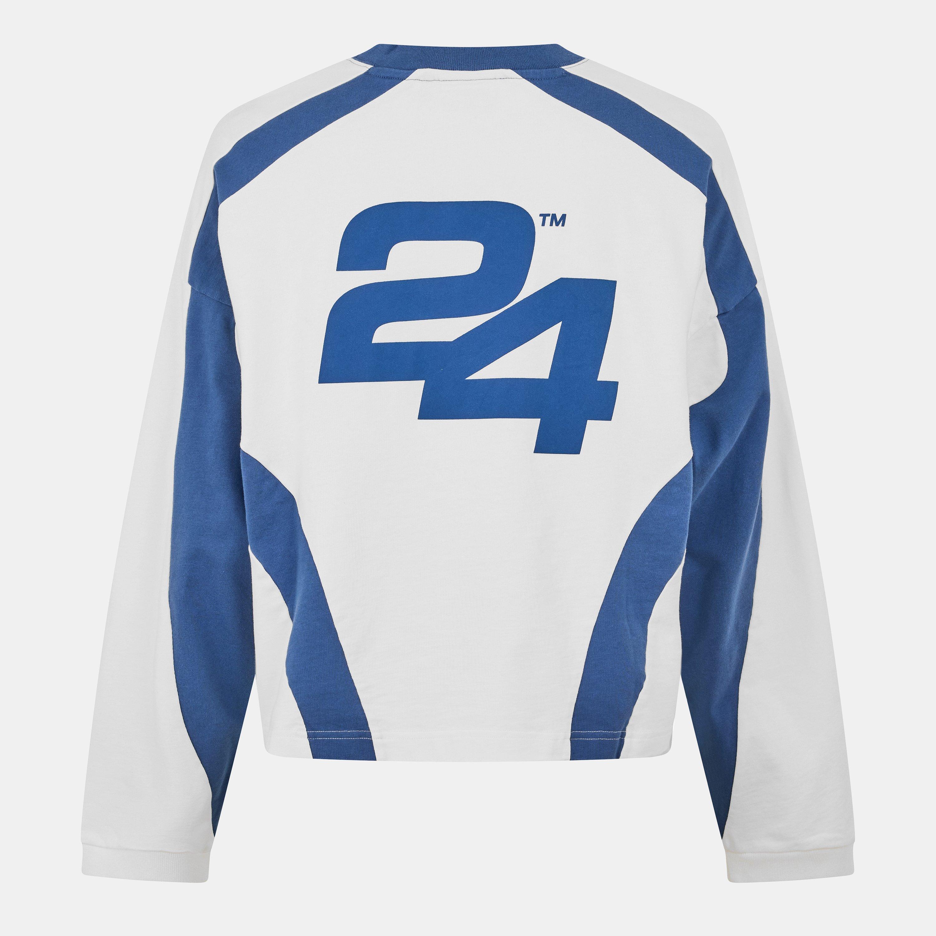 Cream/Navy - Summer Games - Men's Long-Sleeve T-Shirt - 2