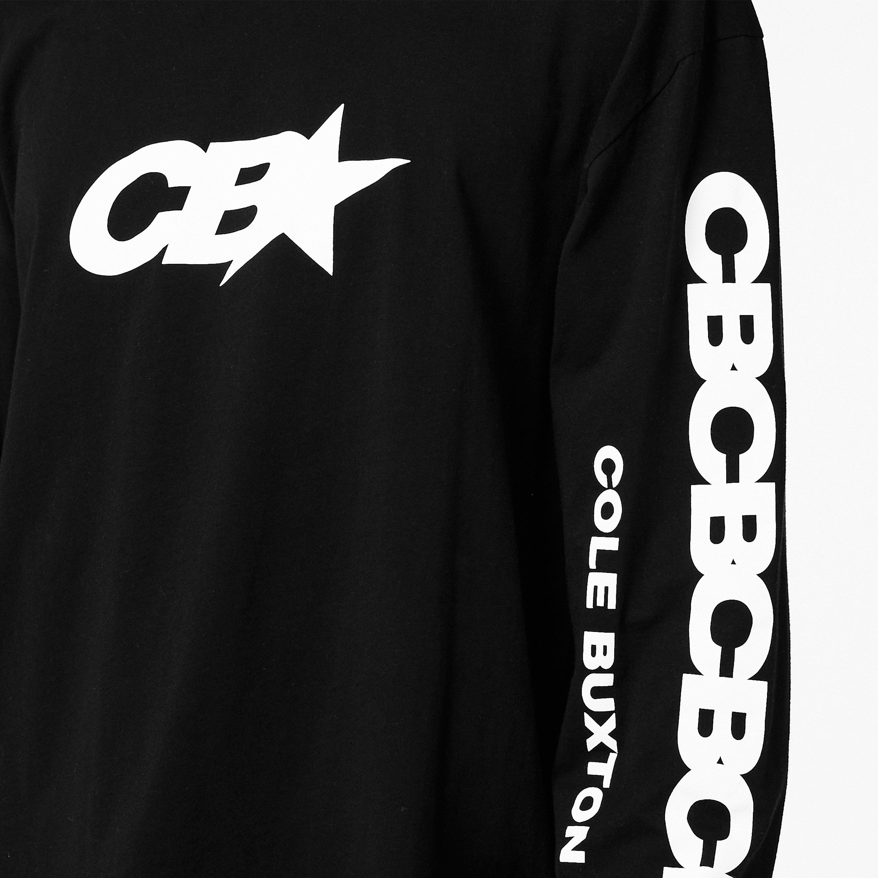 Black - Cole Buxton - Men's Star Long Sleeve T-Shirt - 5
