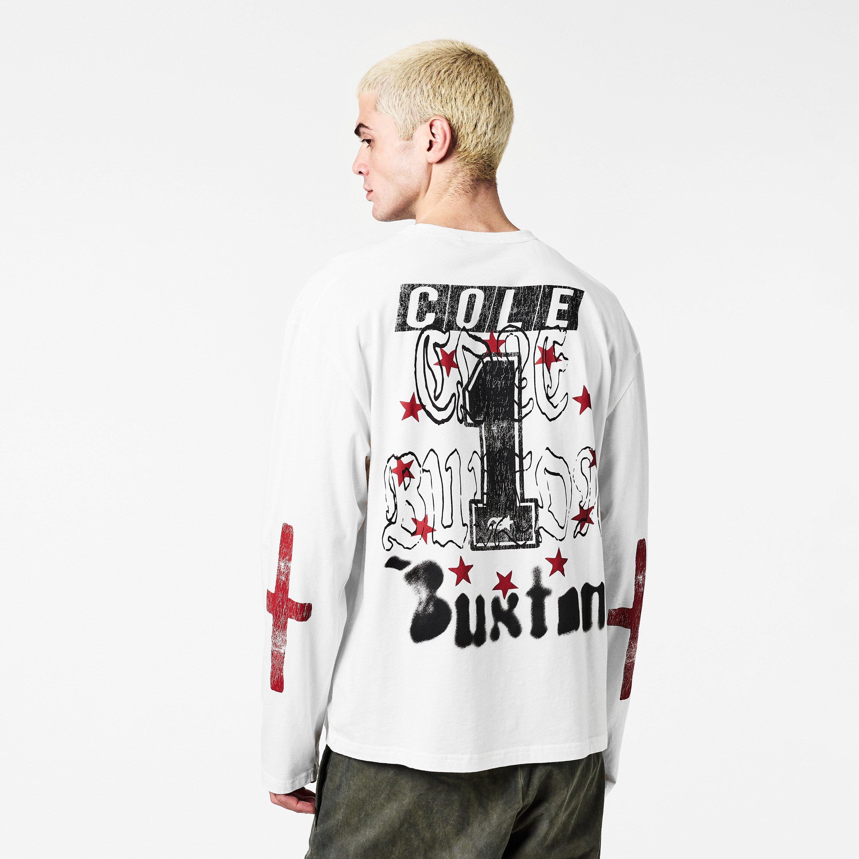 Vintage White - Cole Buxton - Men's Mx Long Sleeve T-Shirt - 4