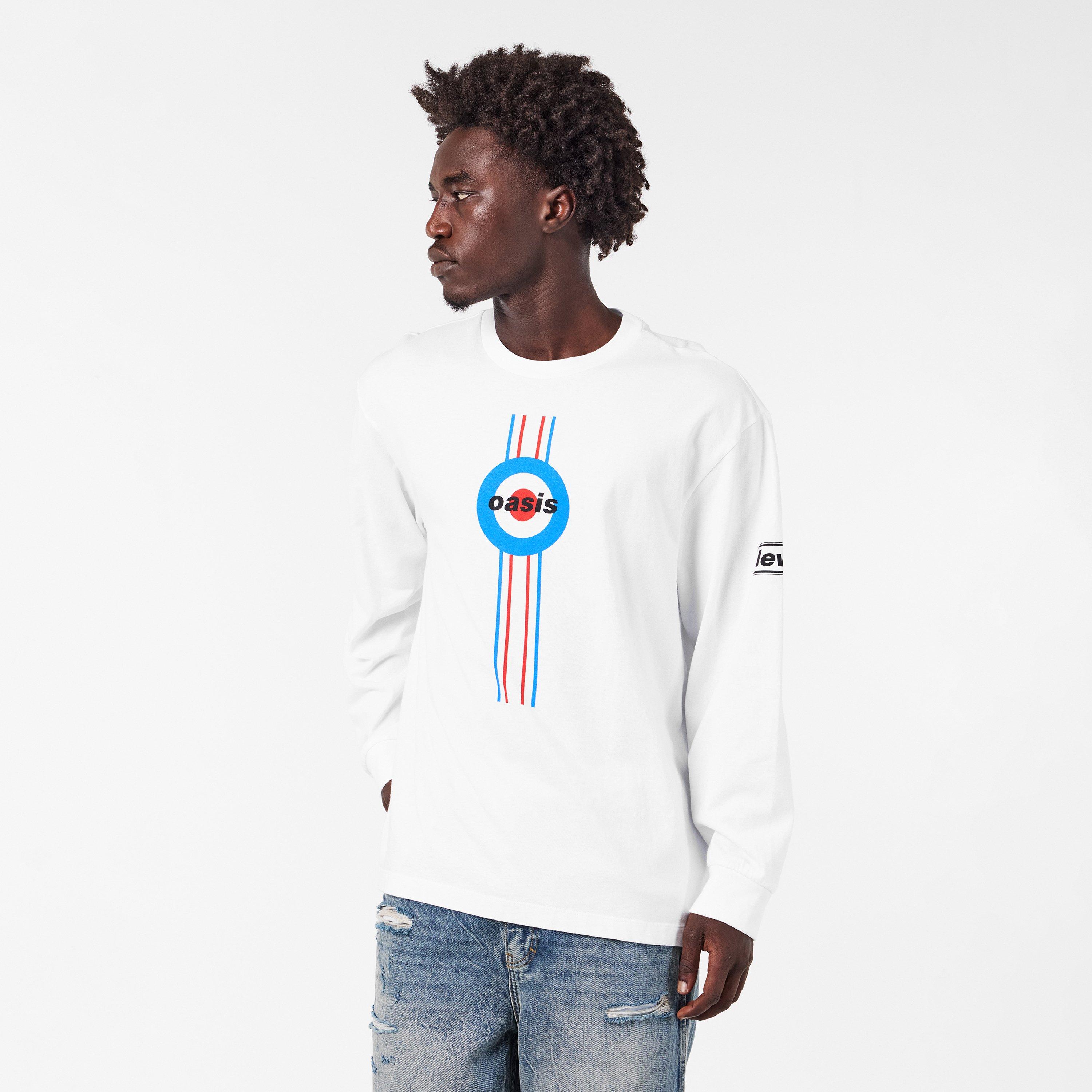 White - Levis X Oasis - Levis x Oasis Long Sleeve Tee - 3