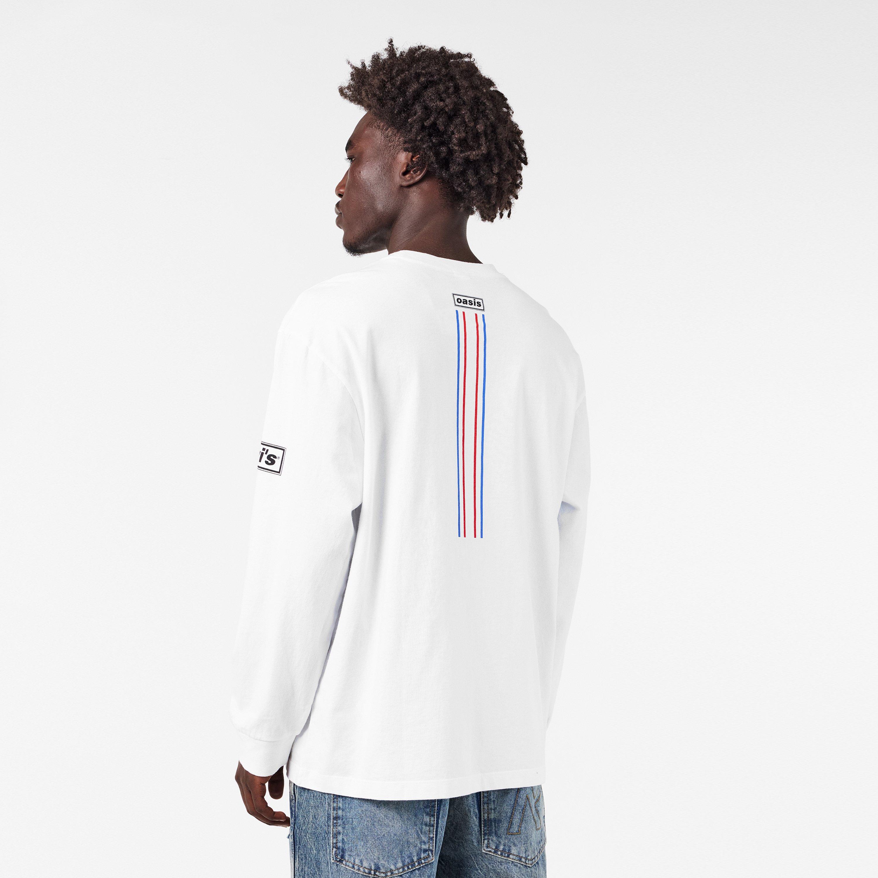 White - Levis X Oasis - Levis x Oasis Long Sleeve Tee - 4