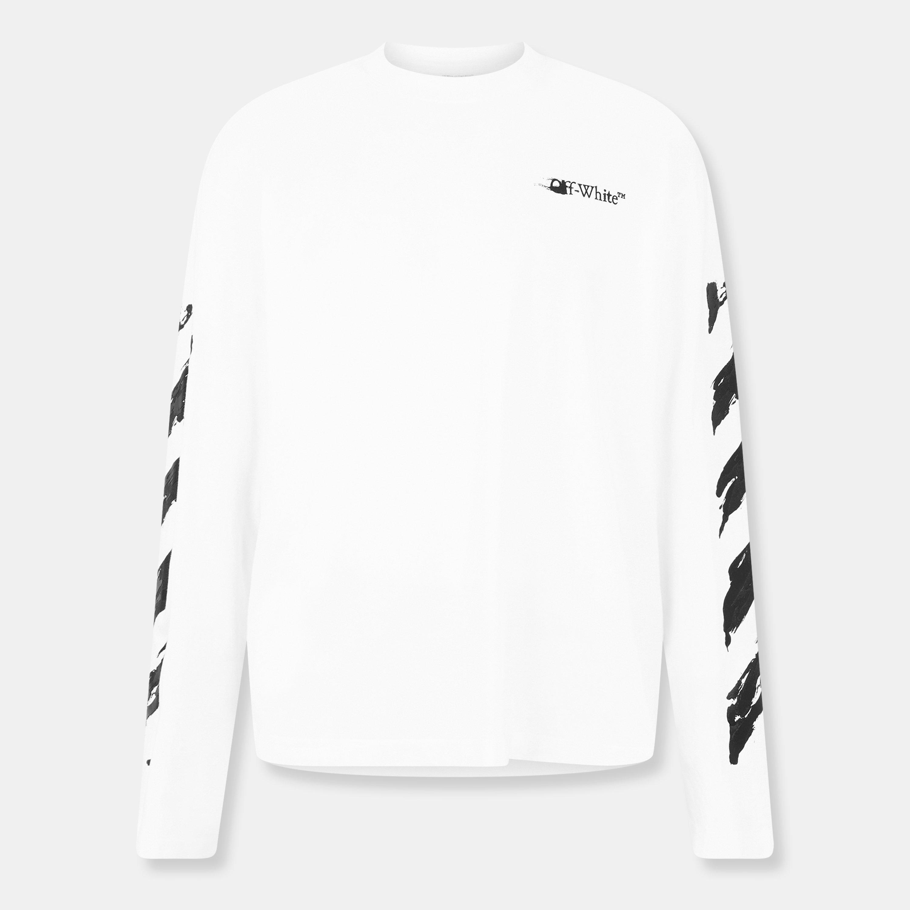 Off White Men's Skate Long Sleeve Relaxed Fit T-Shirt | Cruise Fashion