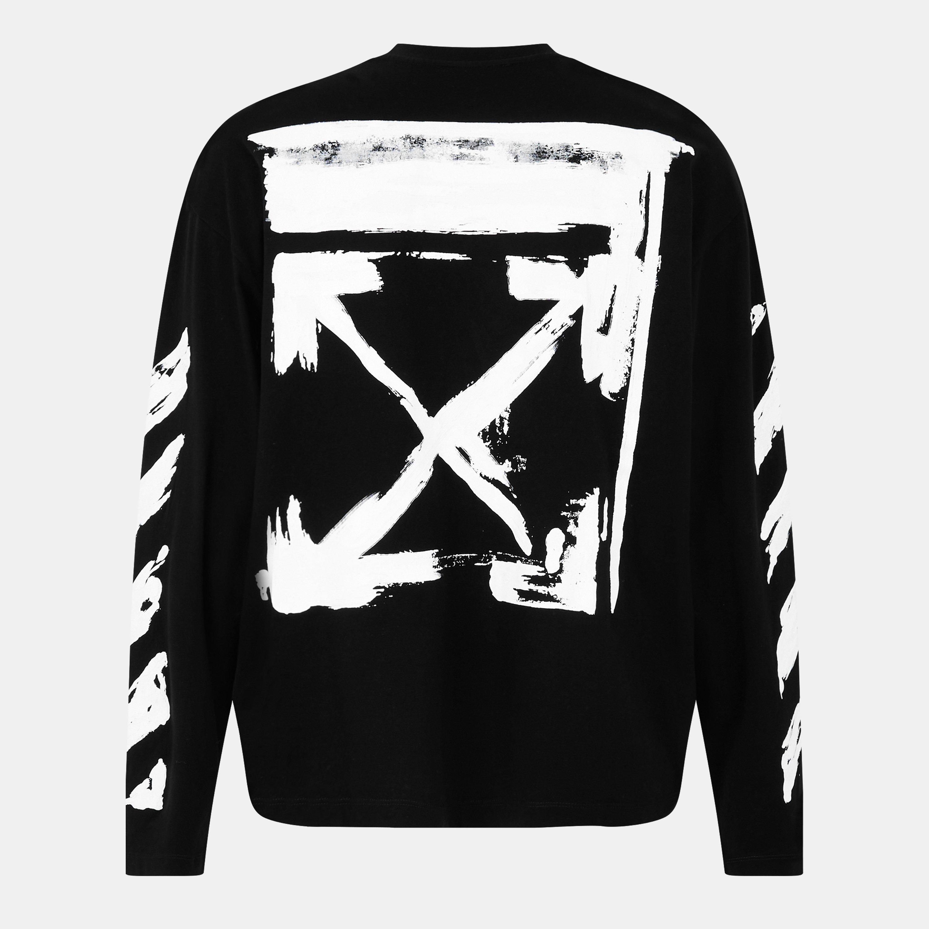 Black - Off White - Men's Skate Long-Sleeve T-Shirt - 2