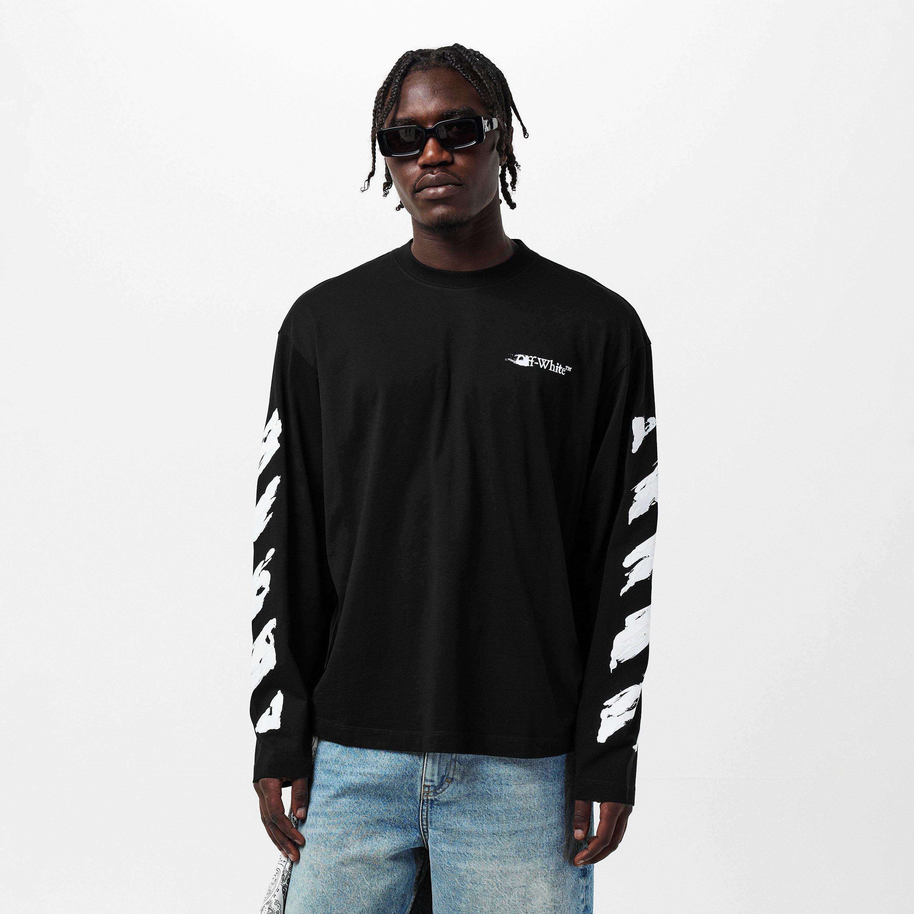 Black - Off White - Men's Skate Long-Sleeve T-Shirt - 3