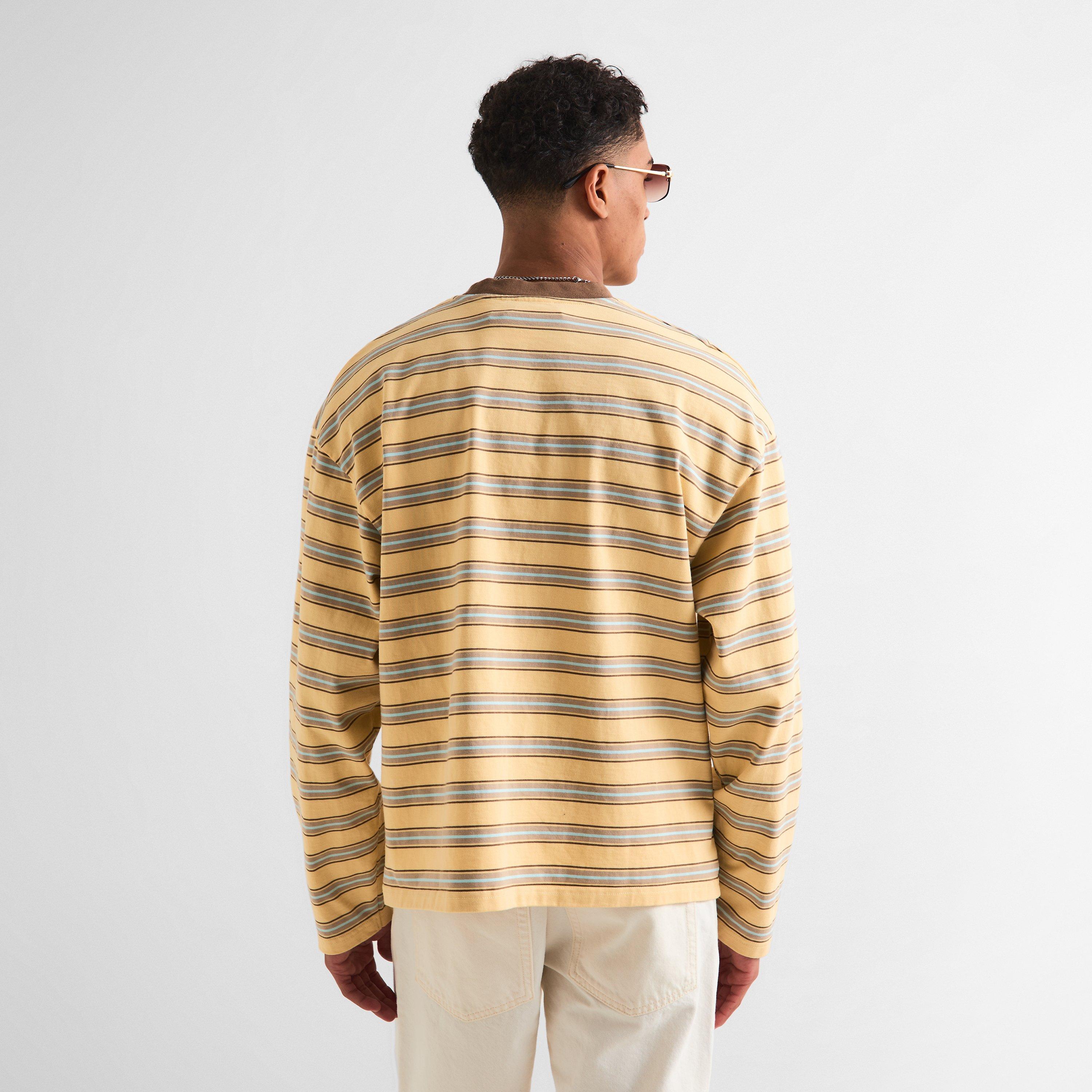 Yellow - Summit - Men's LS Stripe Long Sleeve T-Shirt - 4