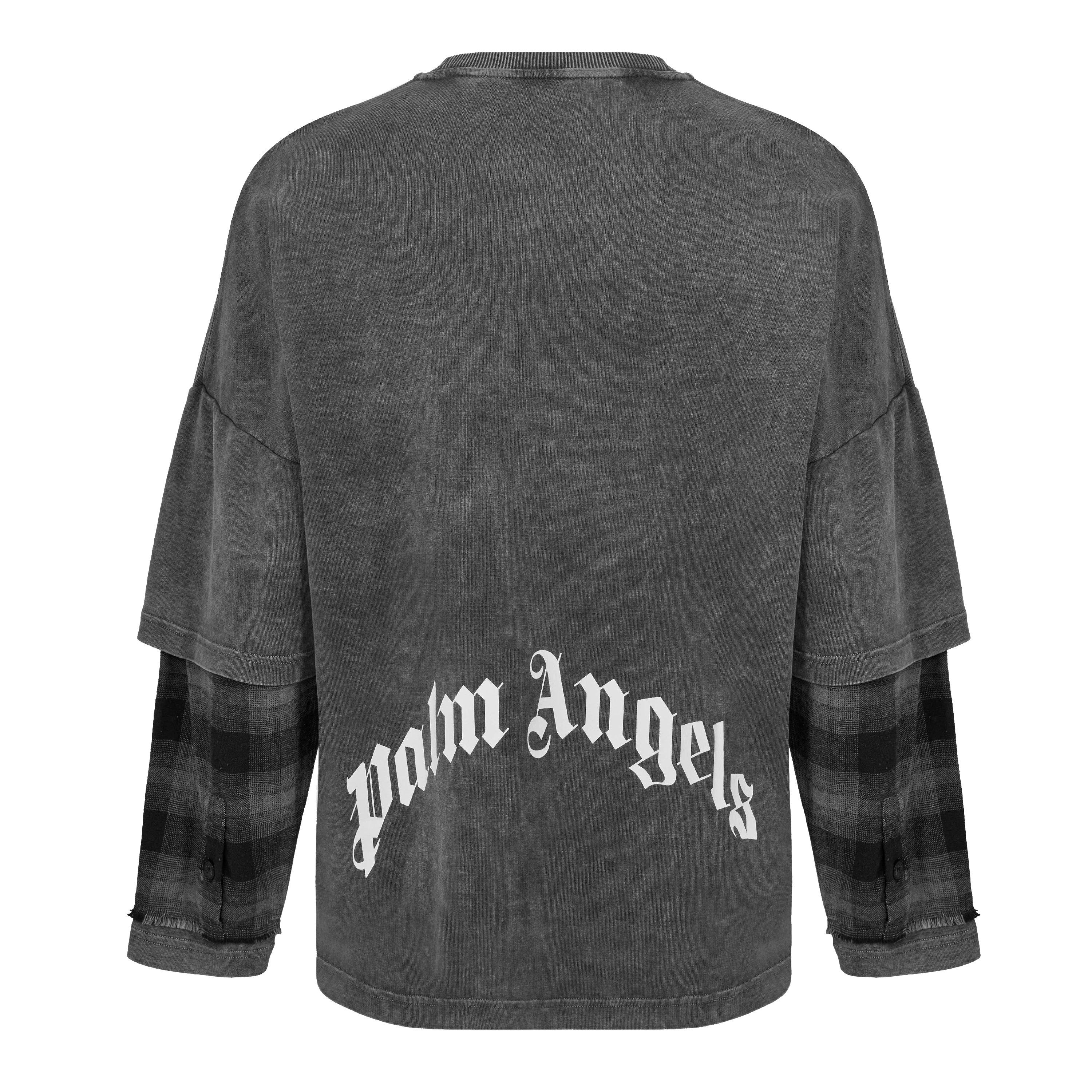 Charcoal - Palm Angels - Men's Long Sleeve T-Shirt - 2