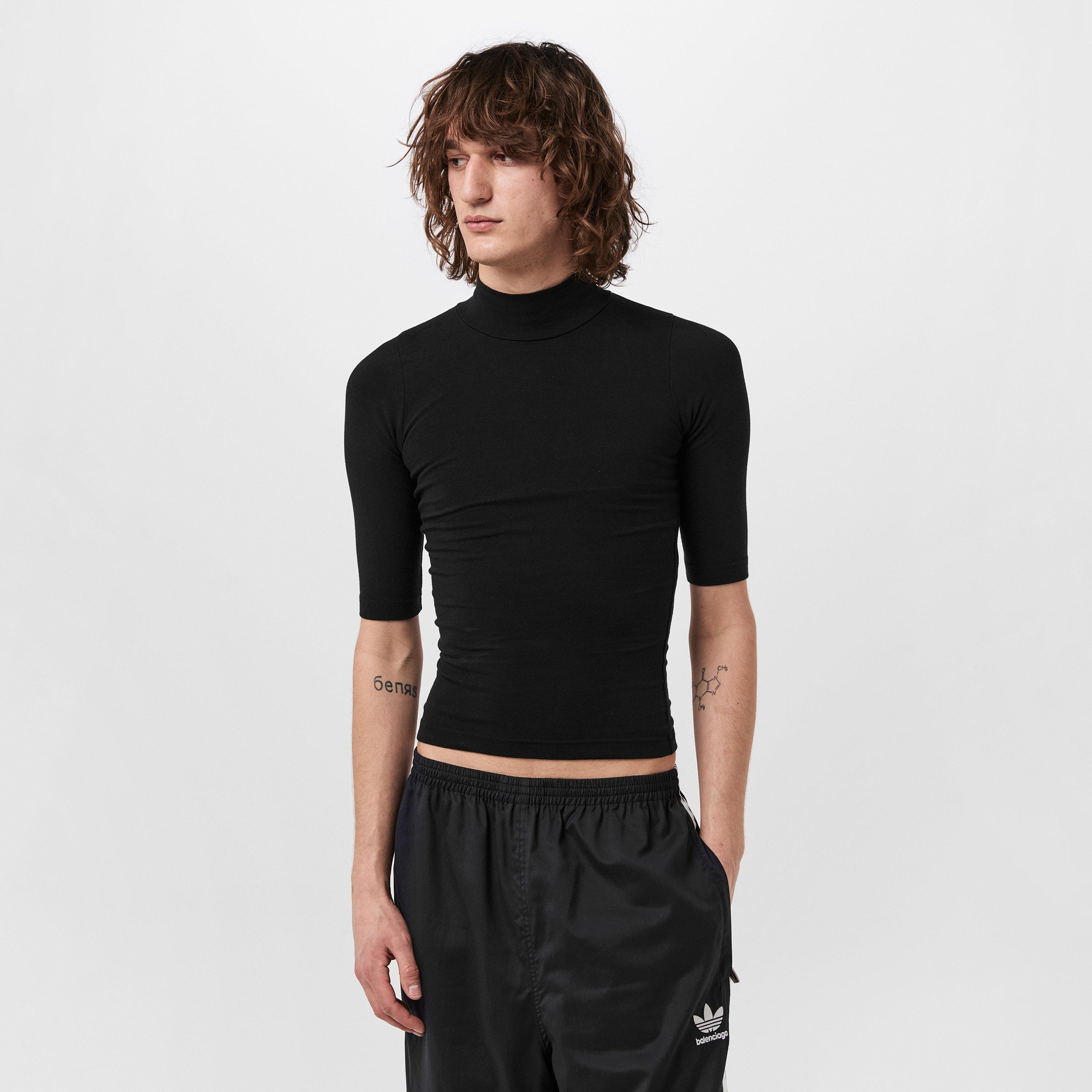 Black/White - Balenciaga - Men's Long-Sleeve T-Shirt - 3