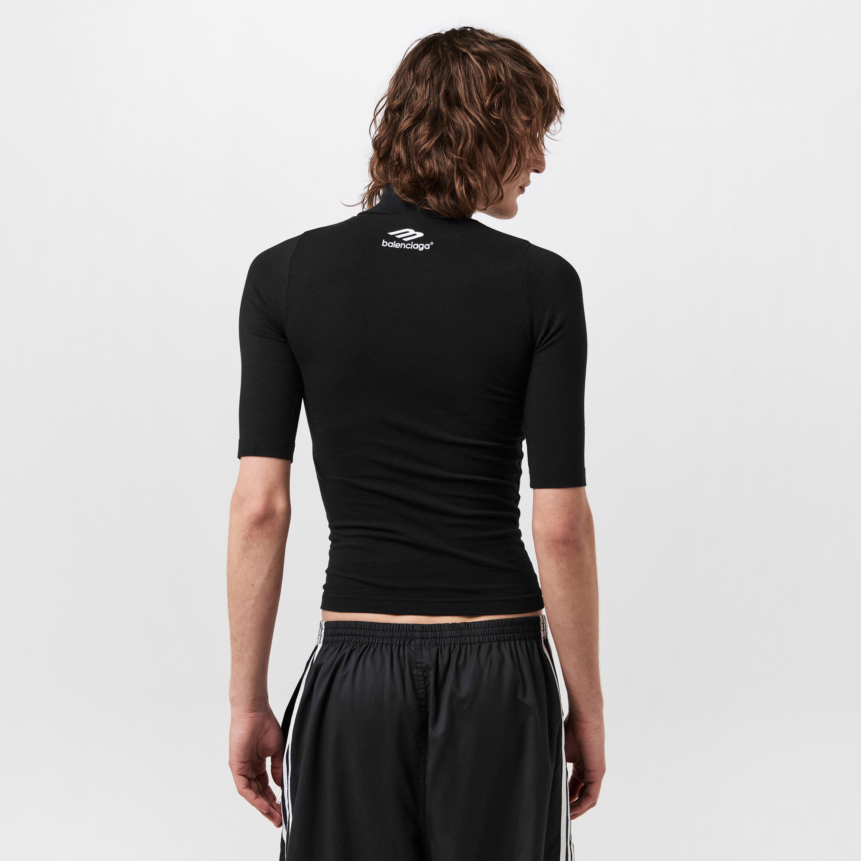 Black/White - Balenciaga - Men's Long-Sleeve T-Shirt - 4