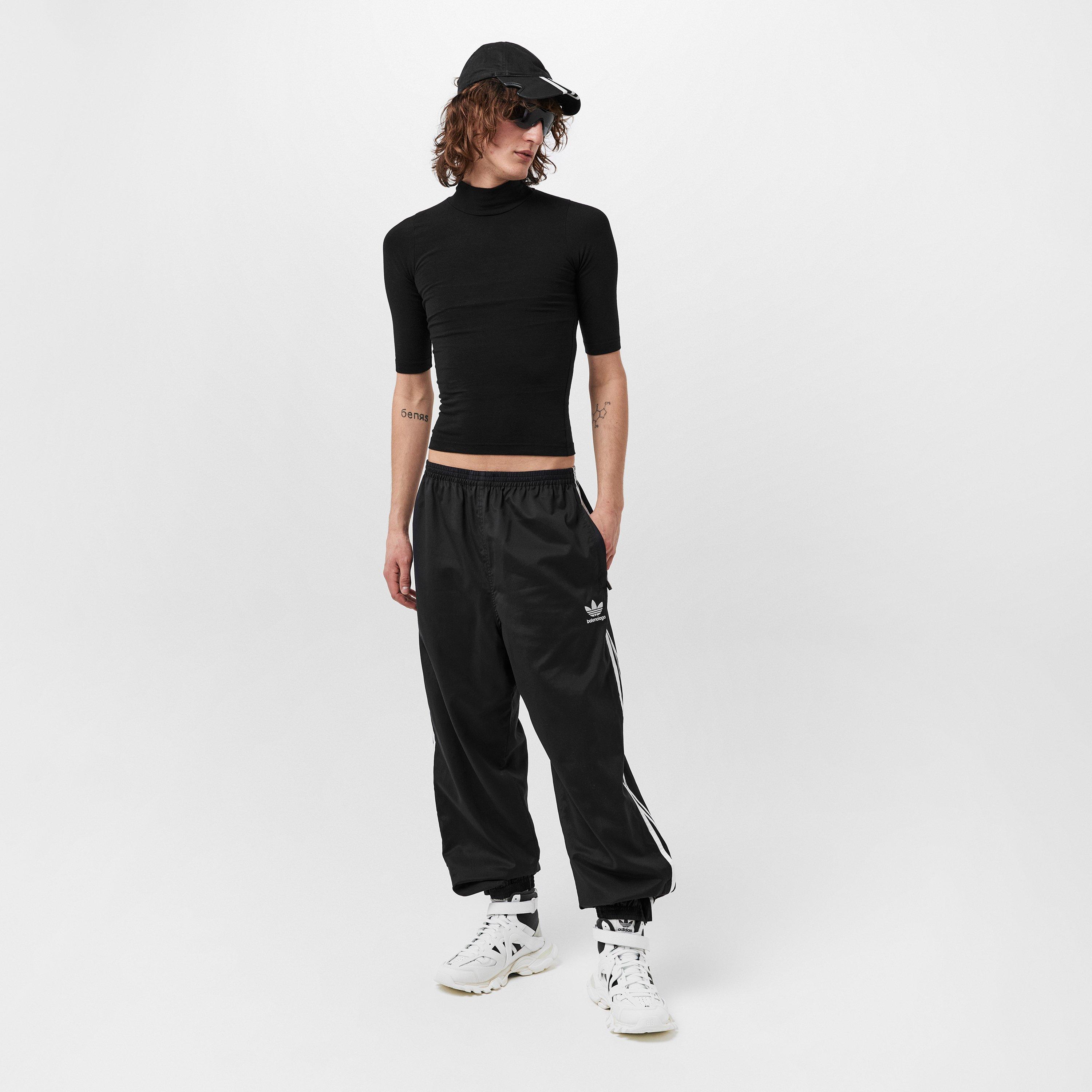 Black/White - Balenciaga - Men's Long-Sleeve T-Shirt - 6