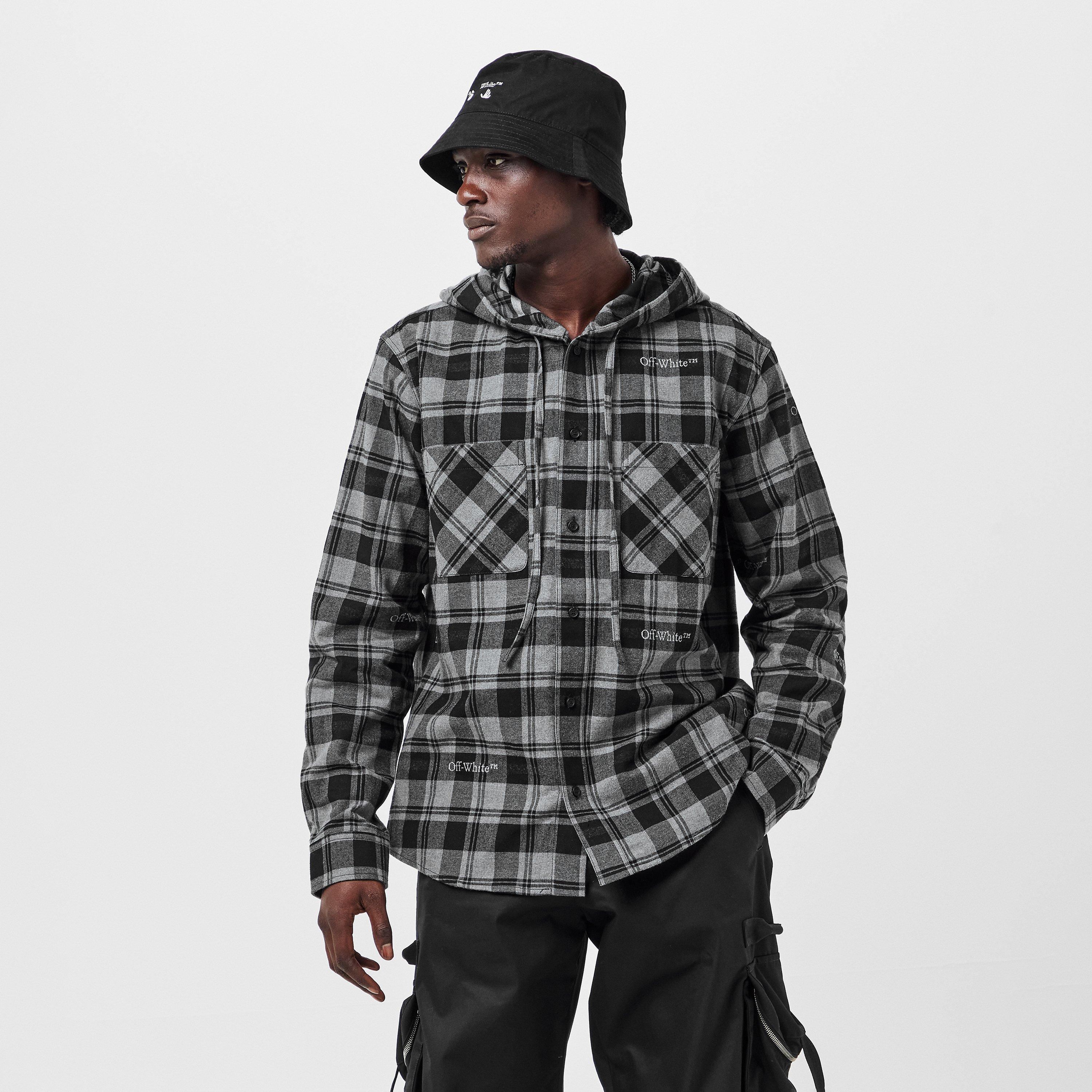 Grey/Black - Off White - Men's Long-Sleeve T-Shirt - 3