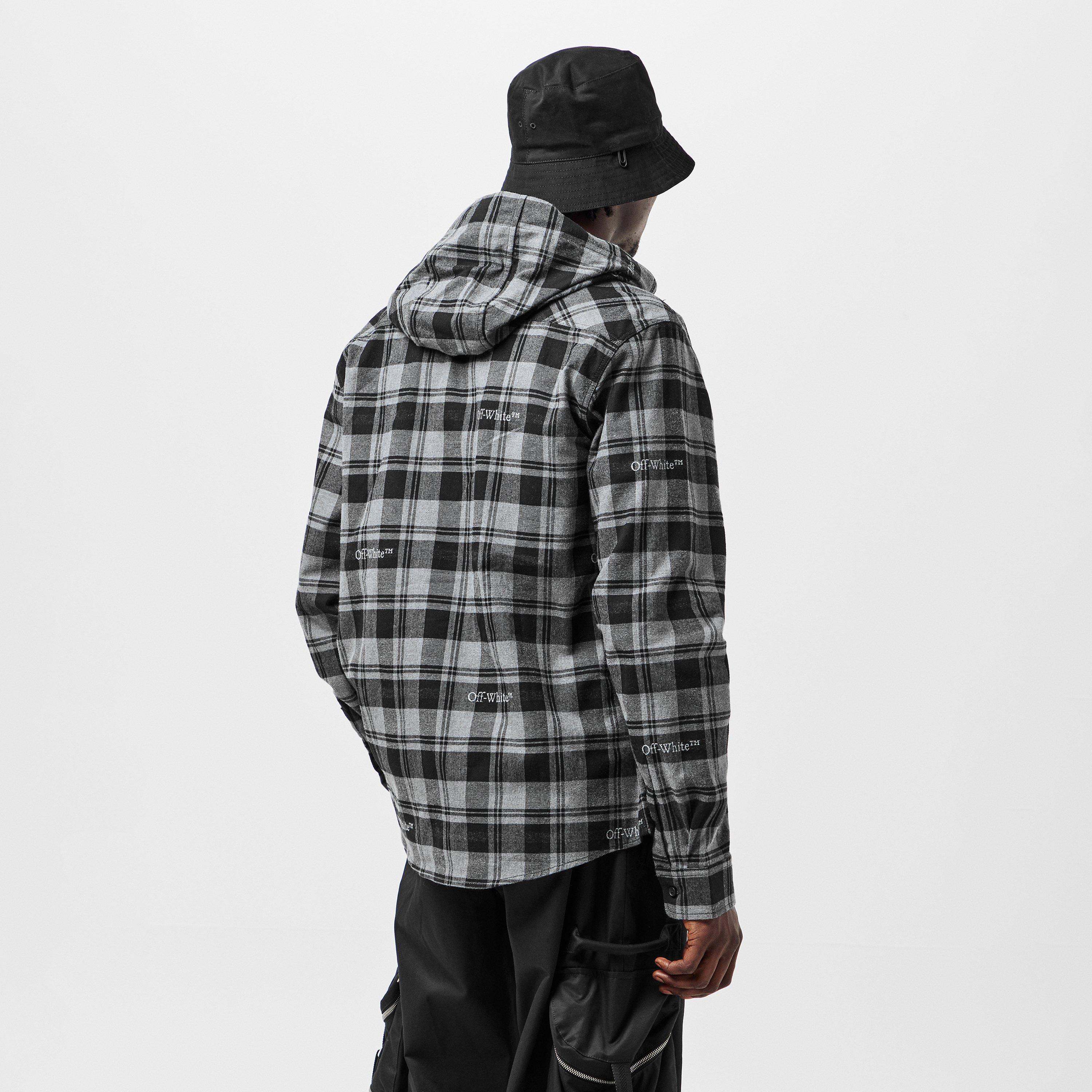 Grey/Black - Off White - Men's Long-Sleeve T-Shirt - 4